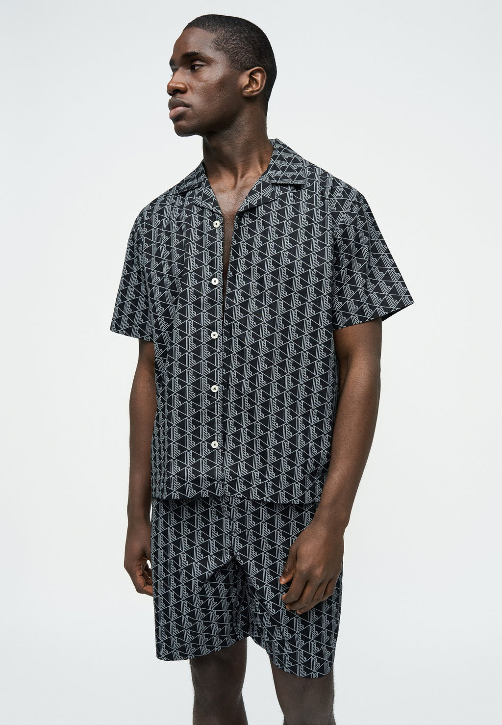 Pyjama bottoms - black/lead grey