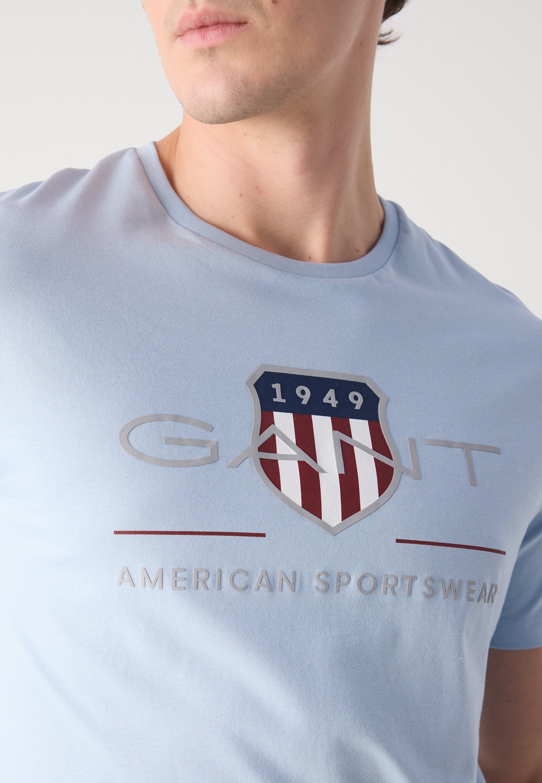 REG ARCHIVE SHIELD SS T-SHIRT - Print T-shirt - fresh blue