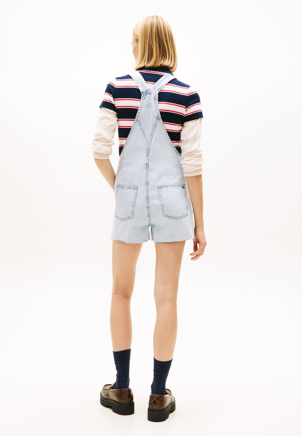 MIA RELAXED DUNGAREE SHORTS - Denim Dungarees - denim light