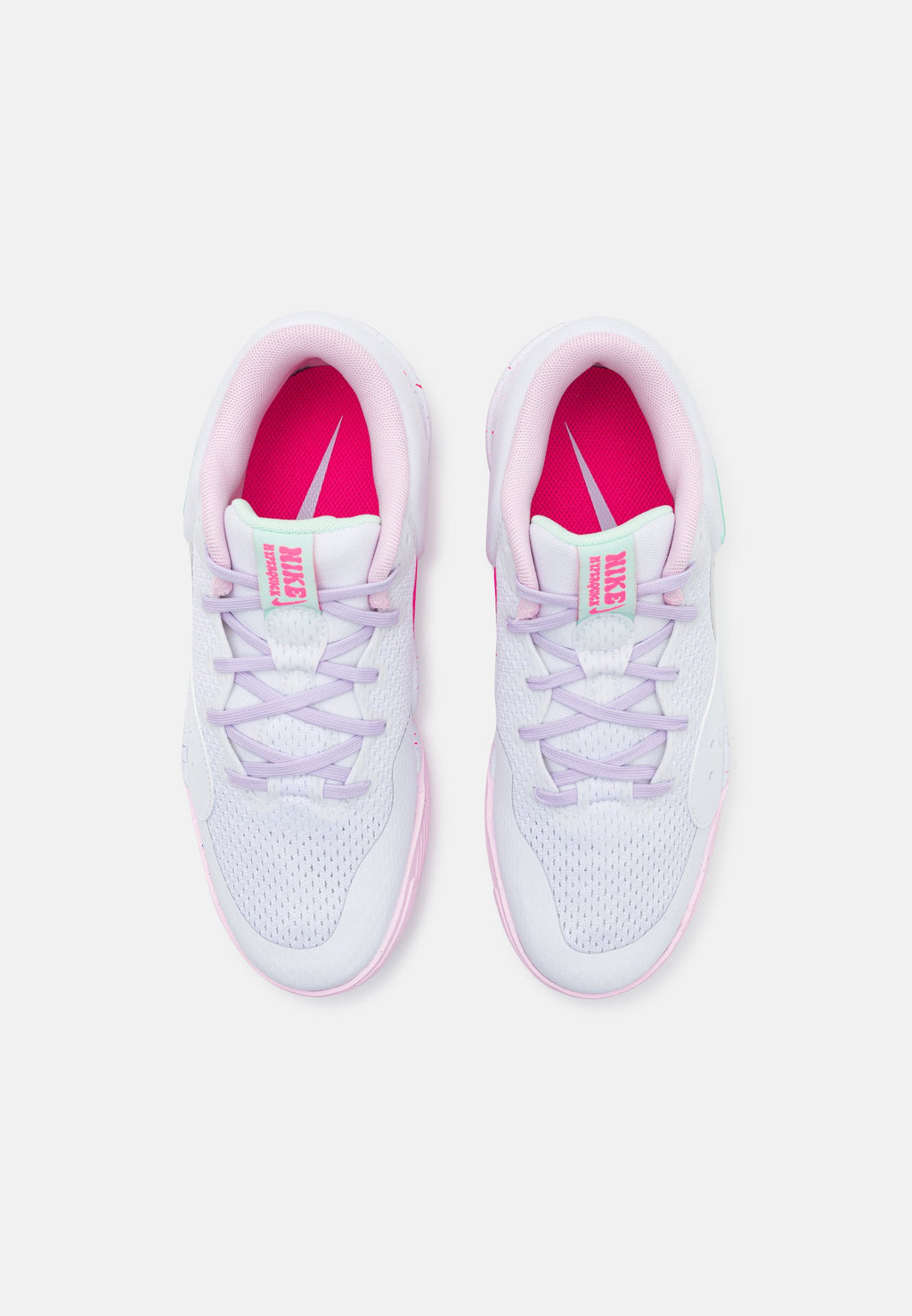 HYPERQUICK SE UNISEX - Volleyball shoes - white/pink foam/violet mist/mint foam