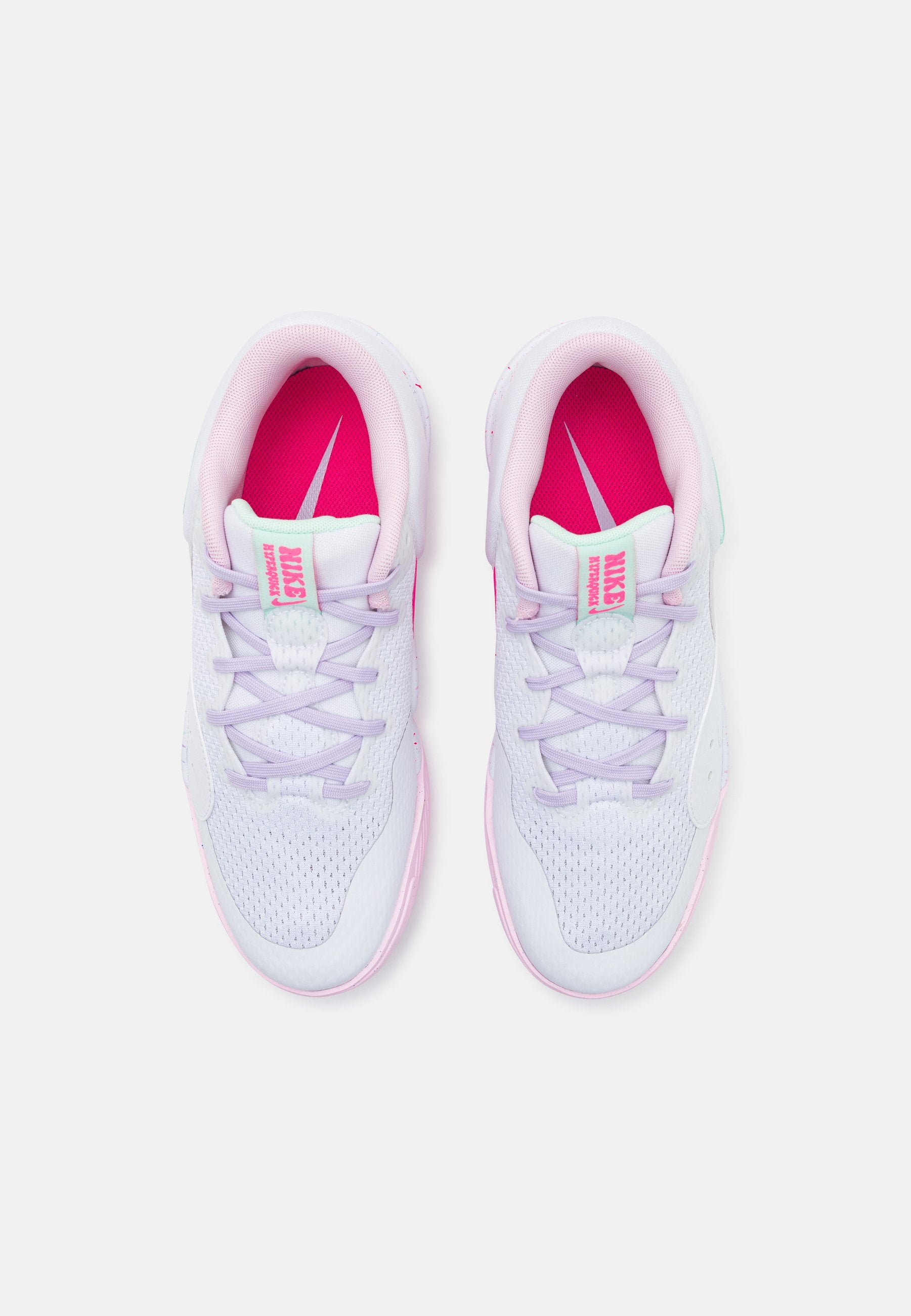 HYPERQUICK SE UNISEX - Volleyball shoes - white/pink foam/violet mist/mint foam