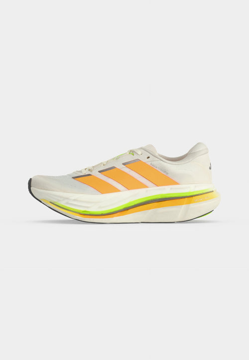 ADISTAR BYD 2 - Road running shoes - cloud white/lucid tangerine/signal green
