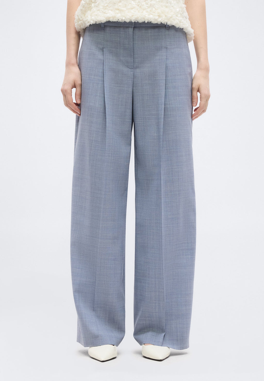 TIANA - Trousers - open blue