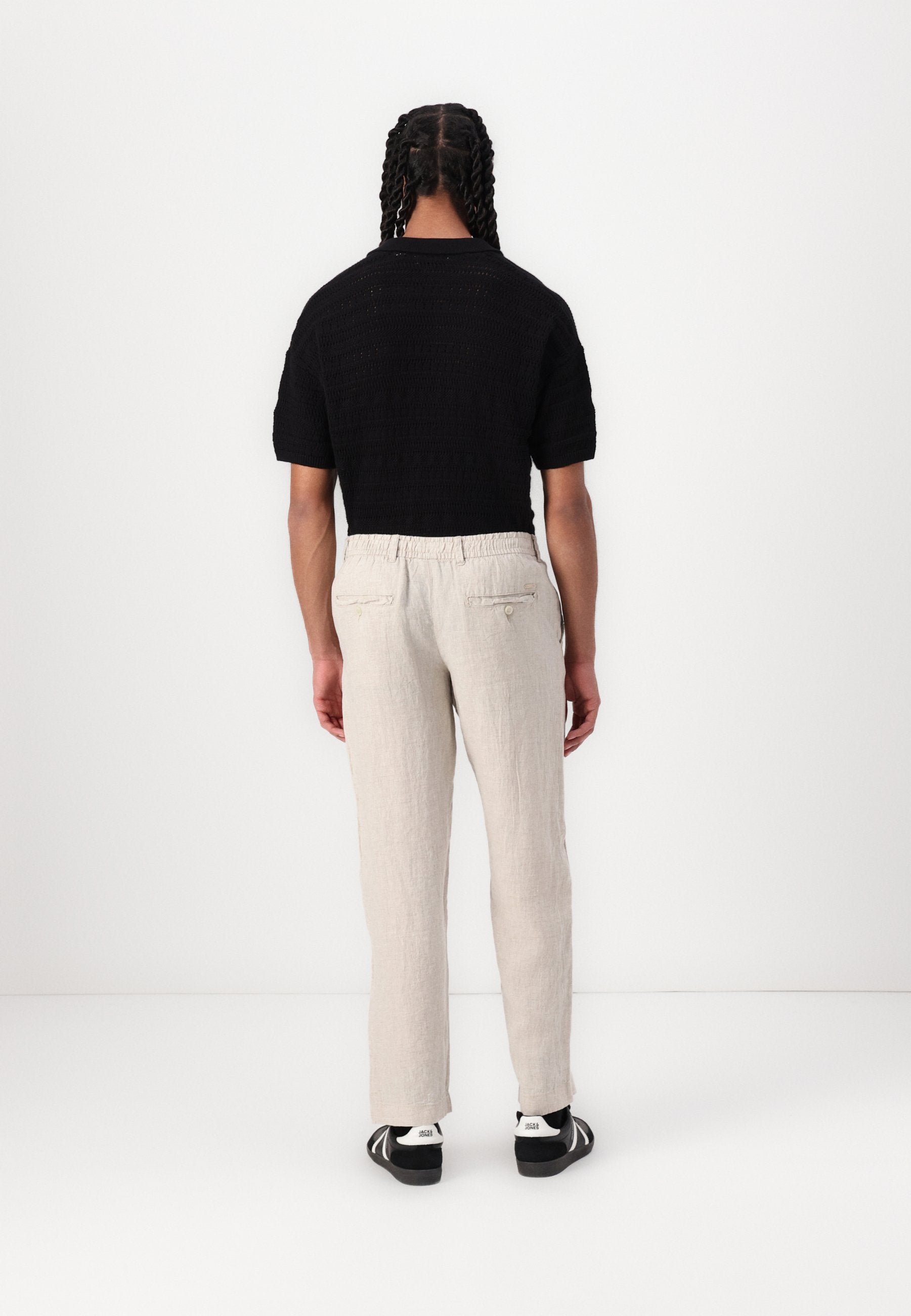 Loose Fit - Trousers - silver lining