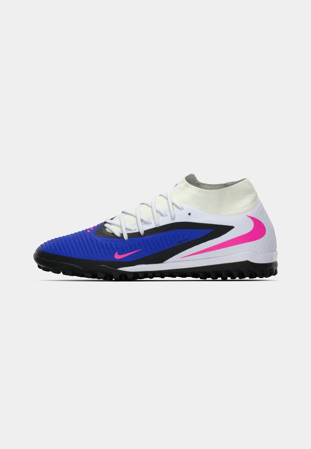 PHANTOM 6 HIGH ACADEMY TF - Turf football boots - racer blue/pink blast/white