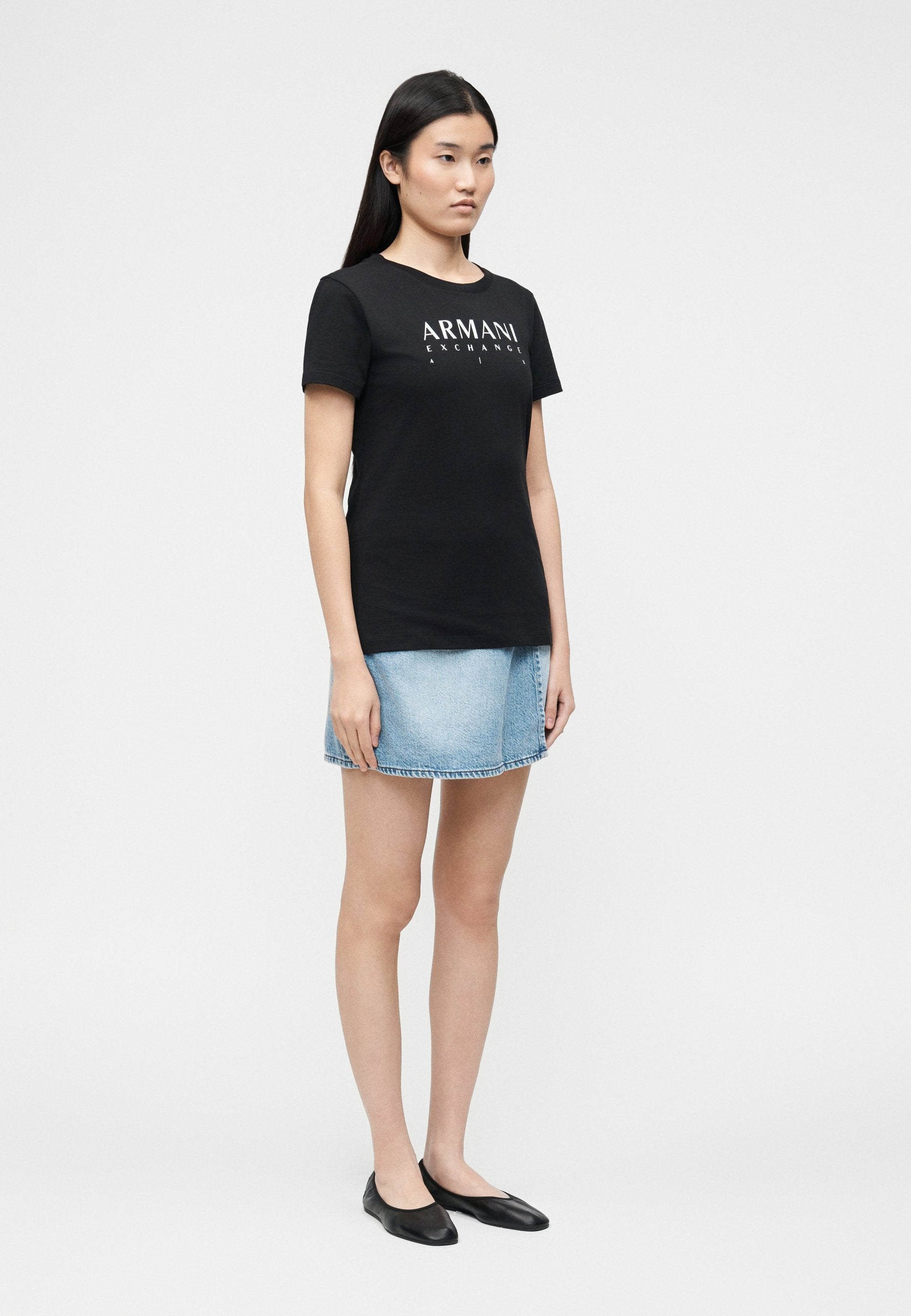 Print T-shirt - black