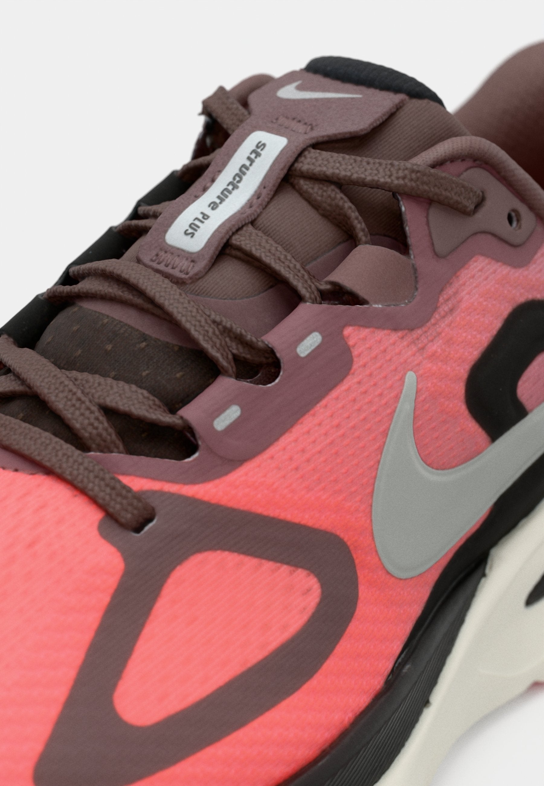 STRUCTURE PLUS - Chaussures de running sur route - tattoo/argenté/hot lava/noir/sail