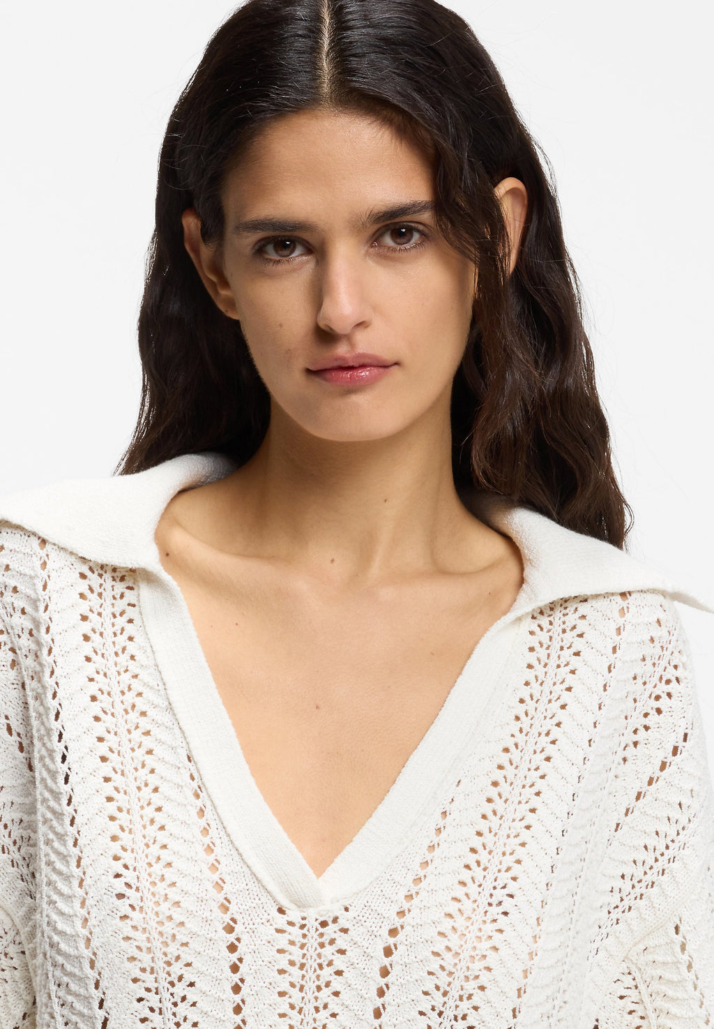 Polo shirt - open white