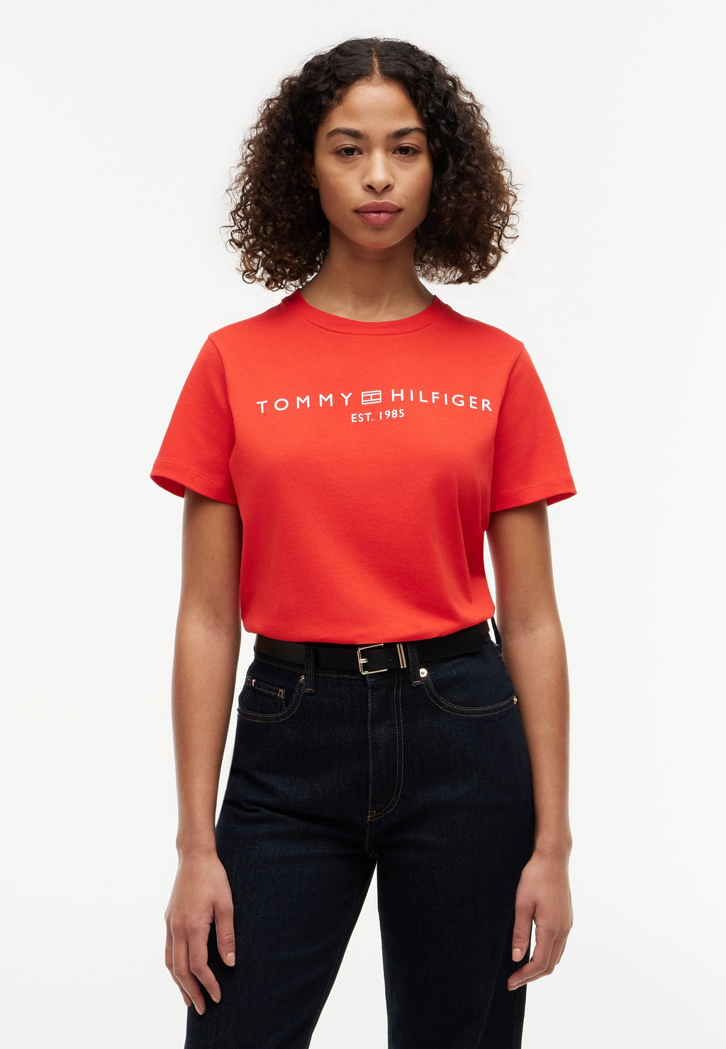 Print T-shirt - fire red