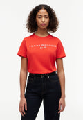 Print T-shirt - fire red