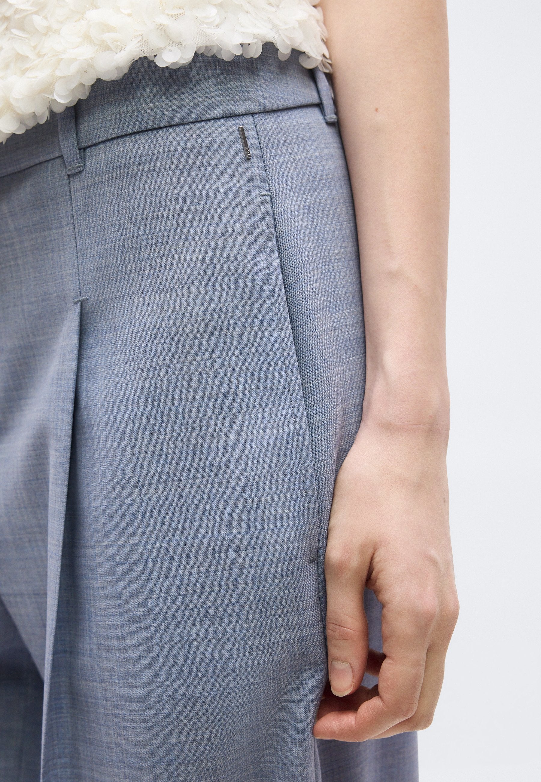 TIANA - Trousers - open blue