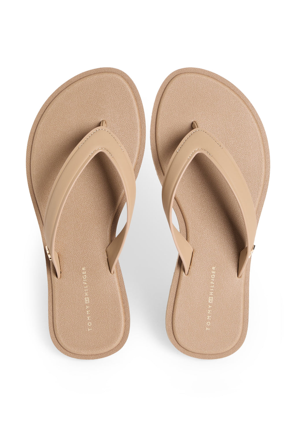 CHIC TH MONOGRAM FLIP-FLOPS - T-bar sandals - safari canvas