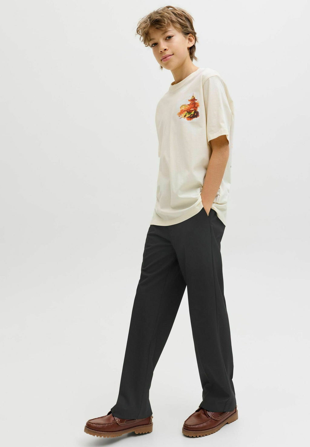 Wide-leg Wide-leg Junior - Trousers - black