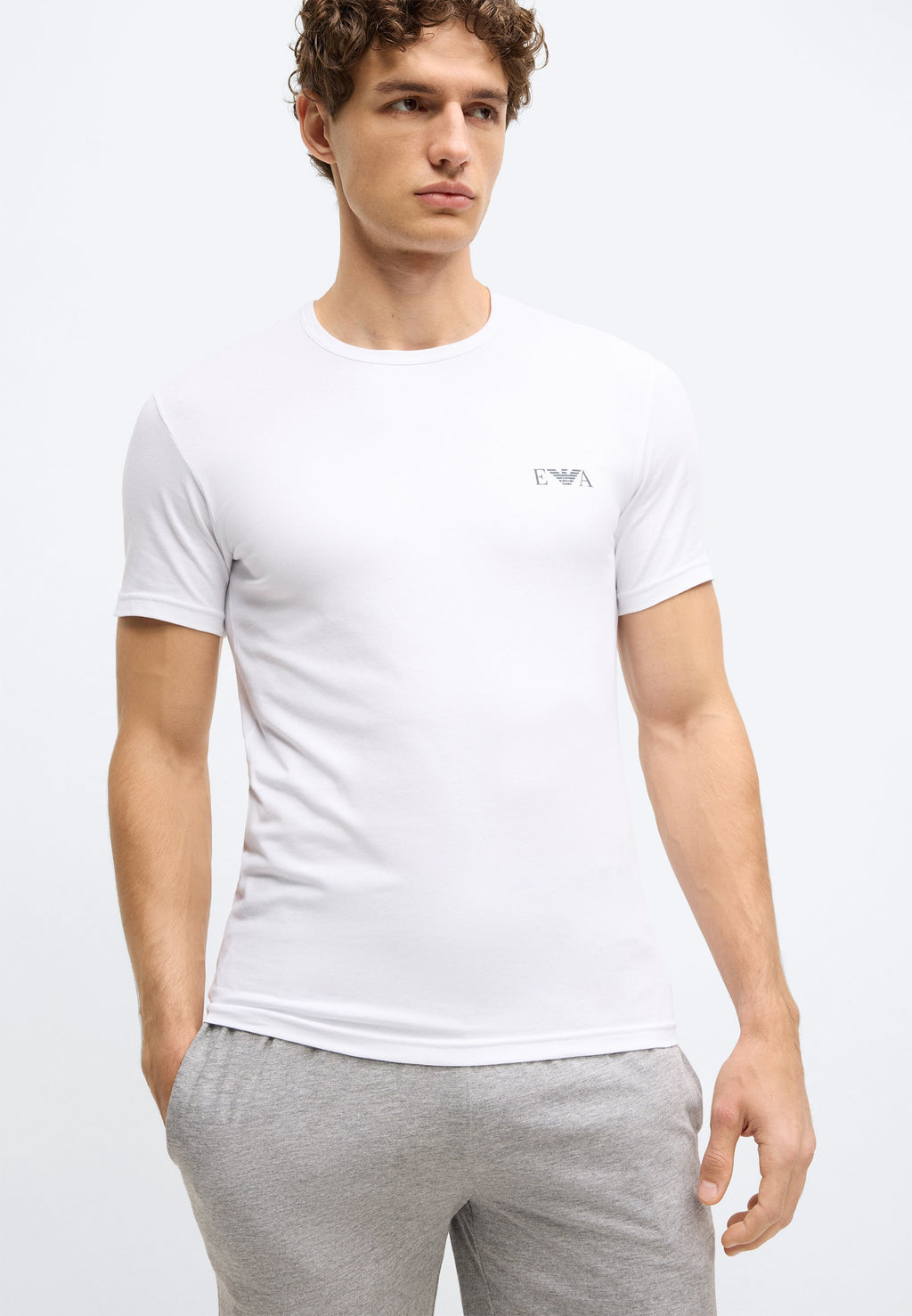 BOLD MONOGRAM PARTE ALTA CREW NECK 2 PACK - Undershirt - white/blue