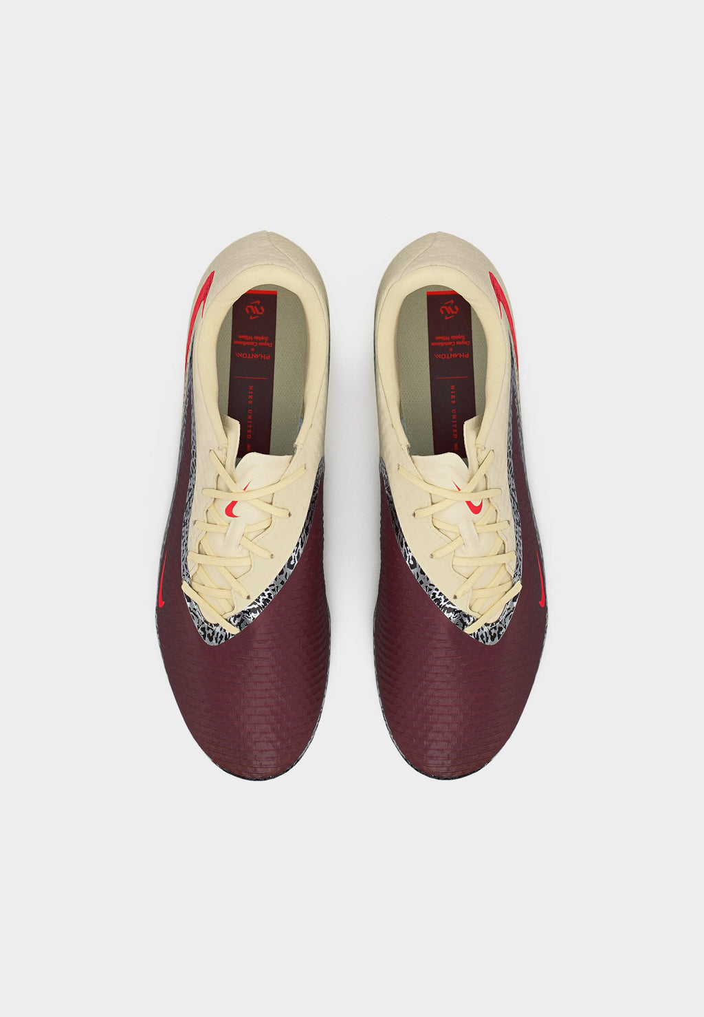 PHANTOM 6 LOW ACADEMY UNITED FG/MG UNISEX - Football boots artificial grass - burgundy crush/university red/fossil