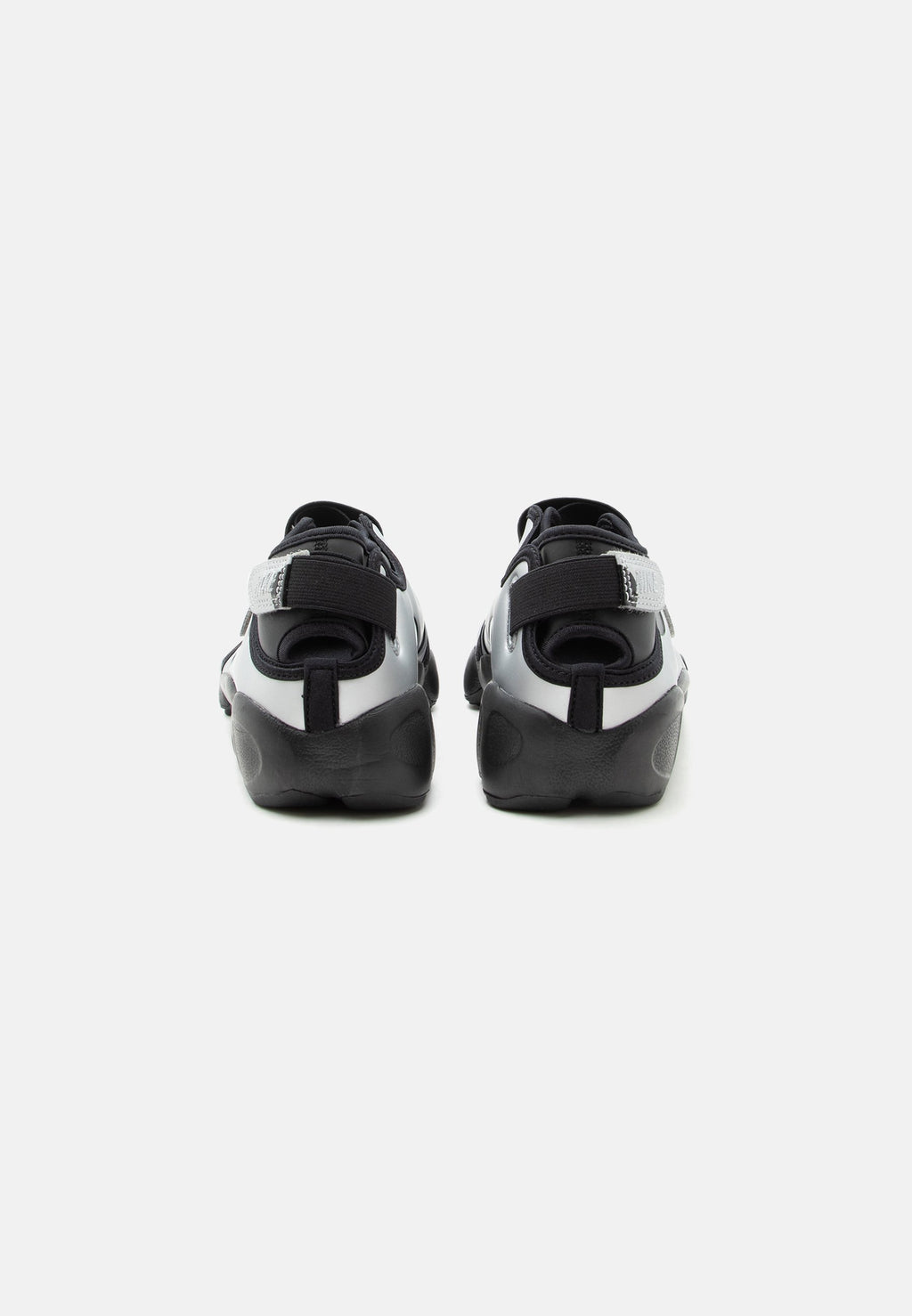 AIR RIFT DOT - Ankle strap ballet pumps - black/metallic silver-coloured