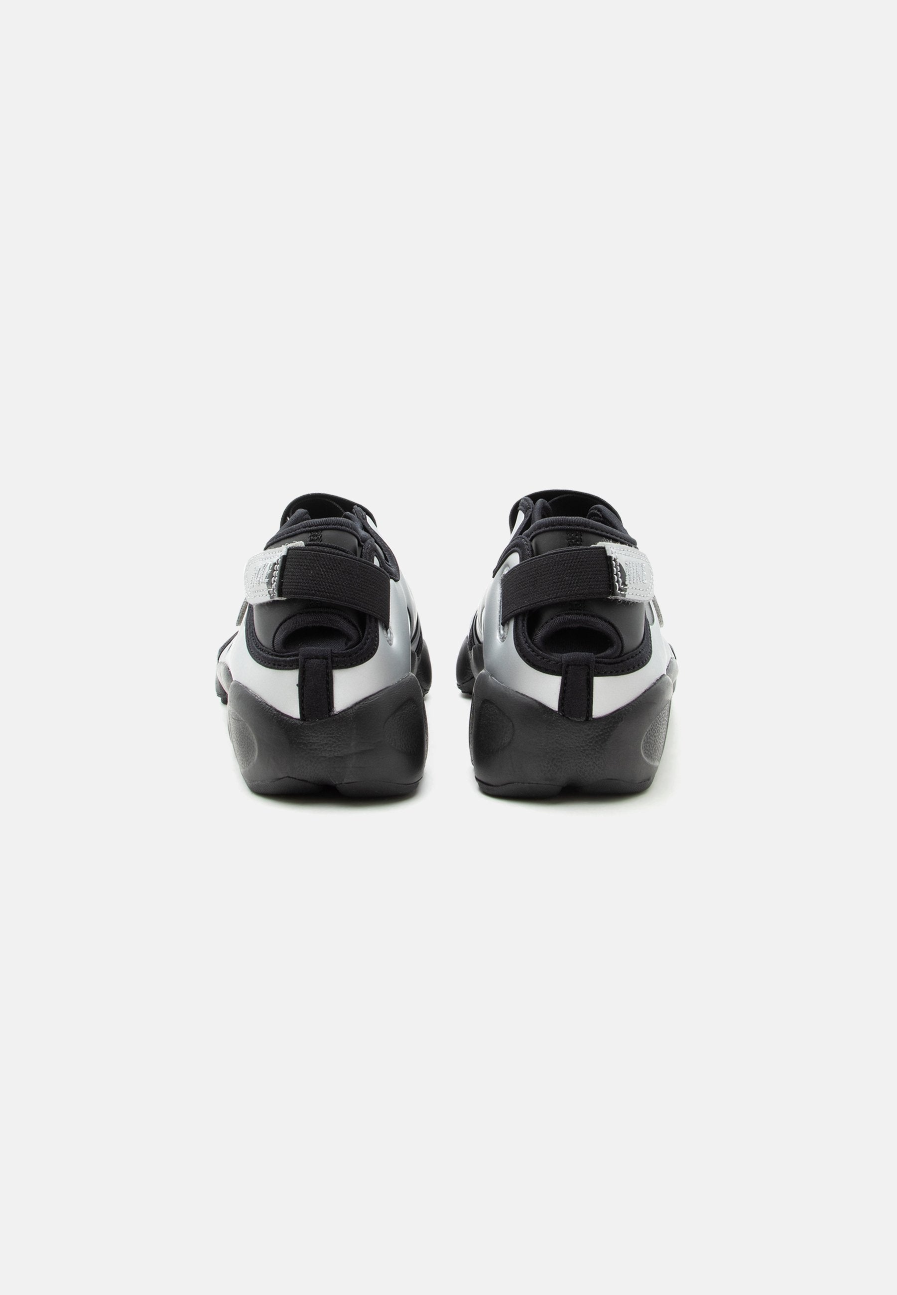 AIR RIFT DOT - Ankle strap ballet pumps - black/metallic silver-coloured