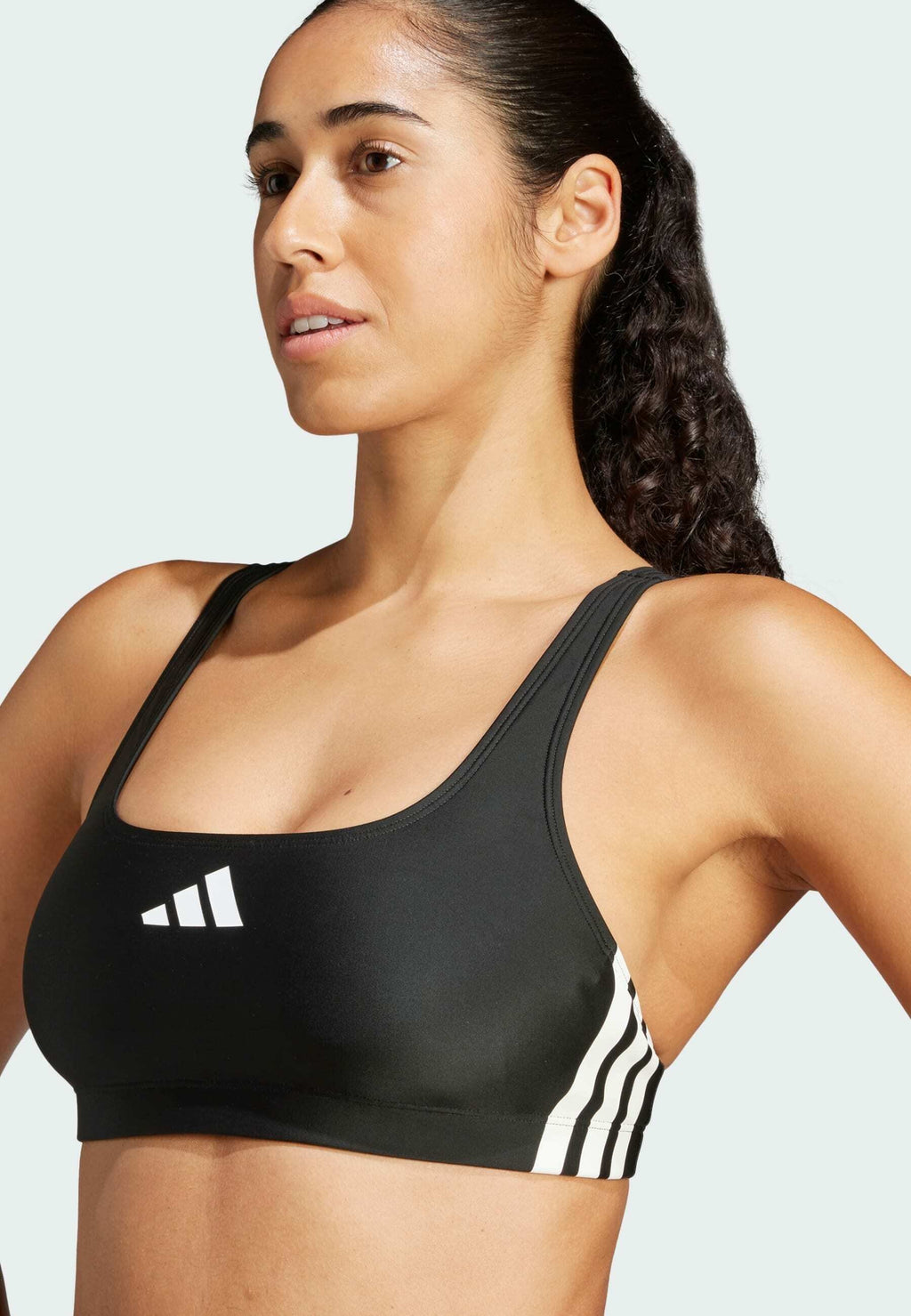 ADIDAS PERFORMANCE 3-STRIPES V-BACK BIKINI SET - Bikini - black white