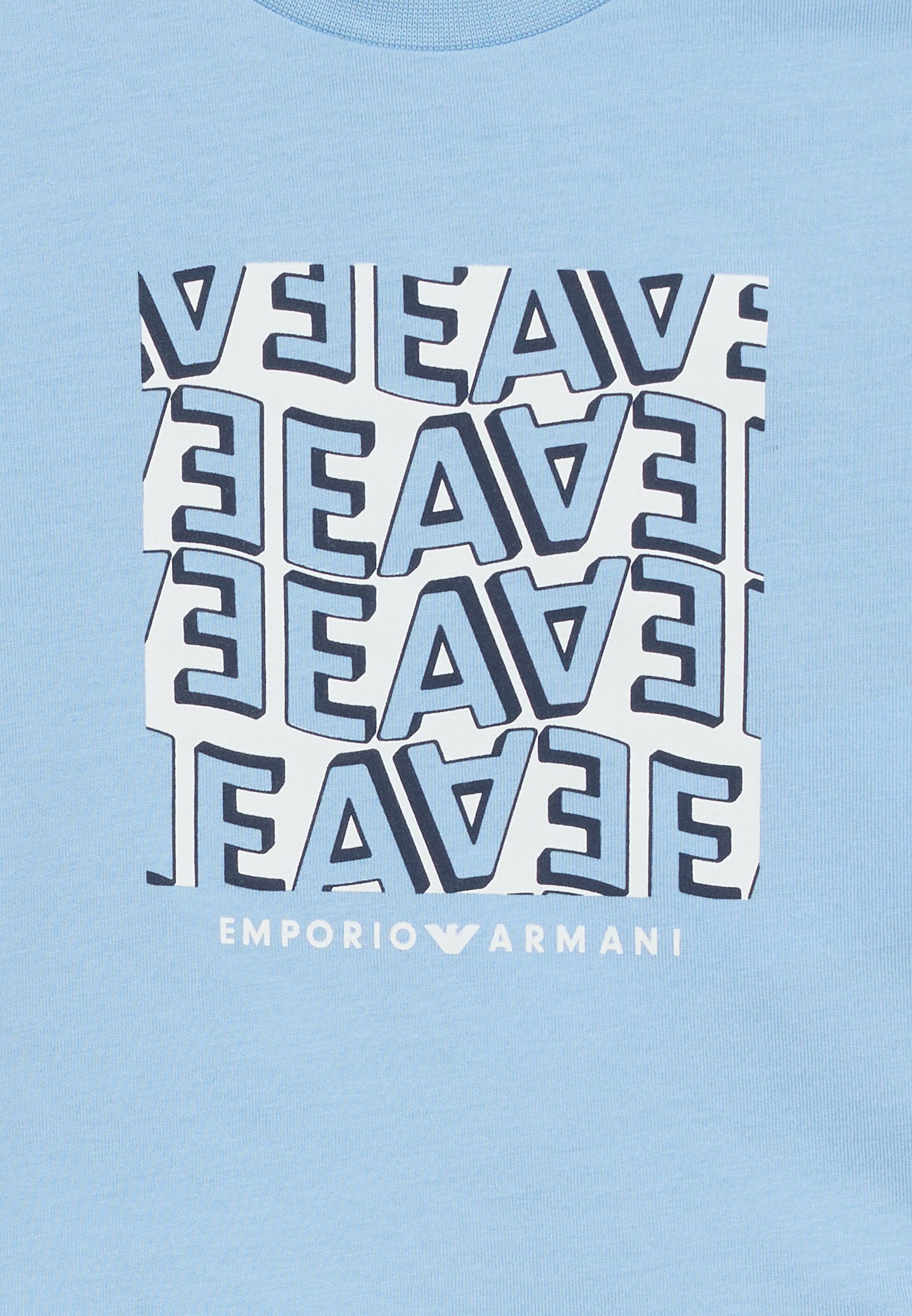 2 PACK - Print T-shirt - off white/soft chambray