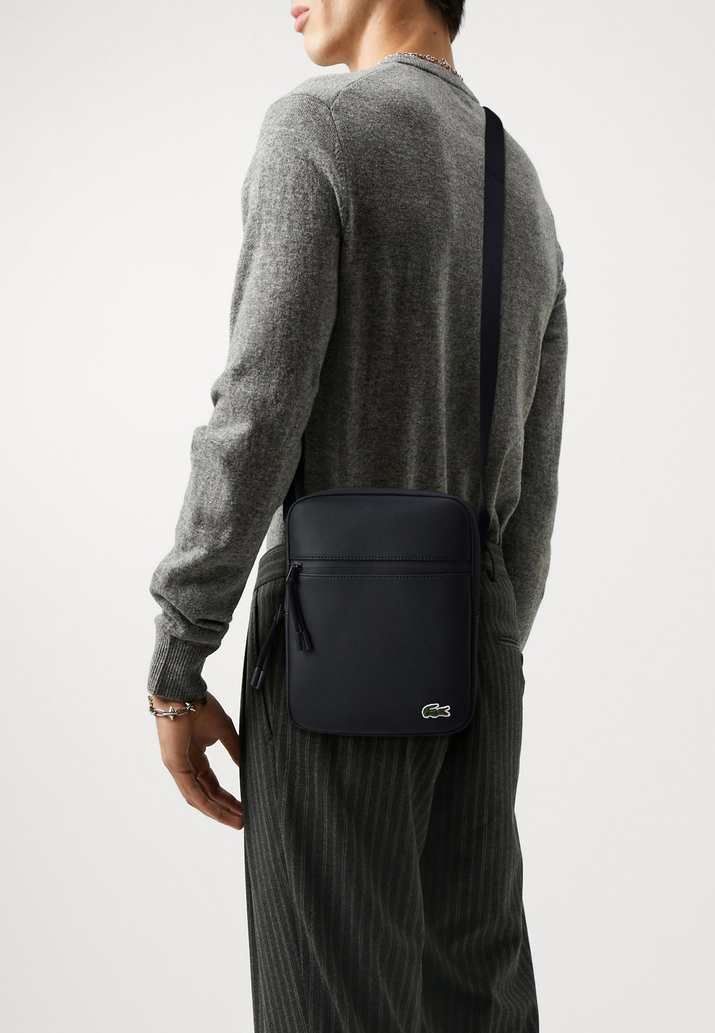 FLAT CROSSOVER BAG UNISEX - Cross body bag - noir