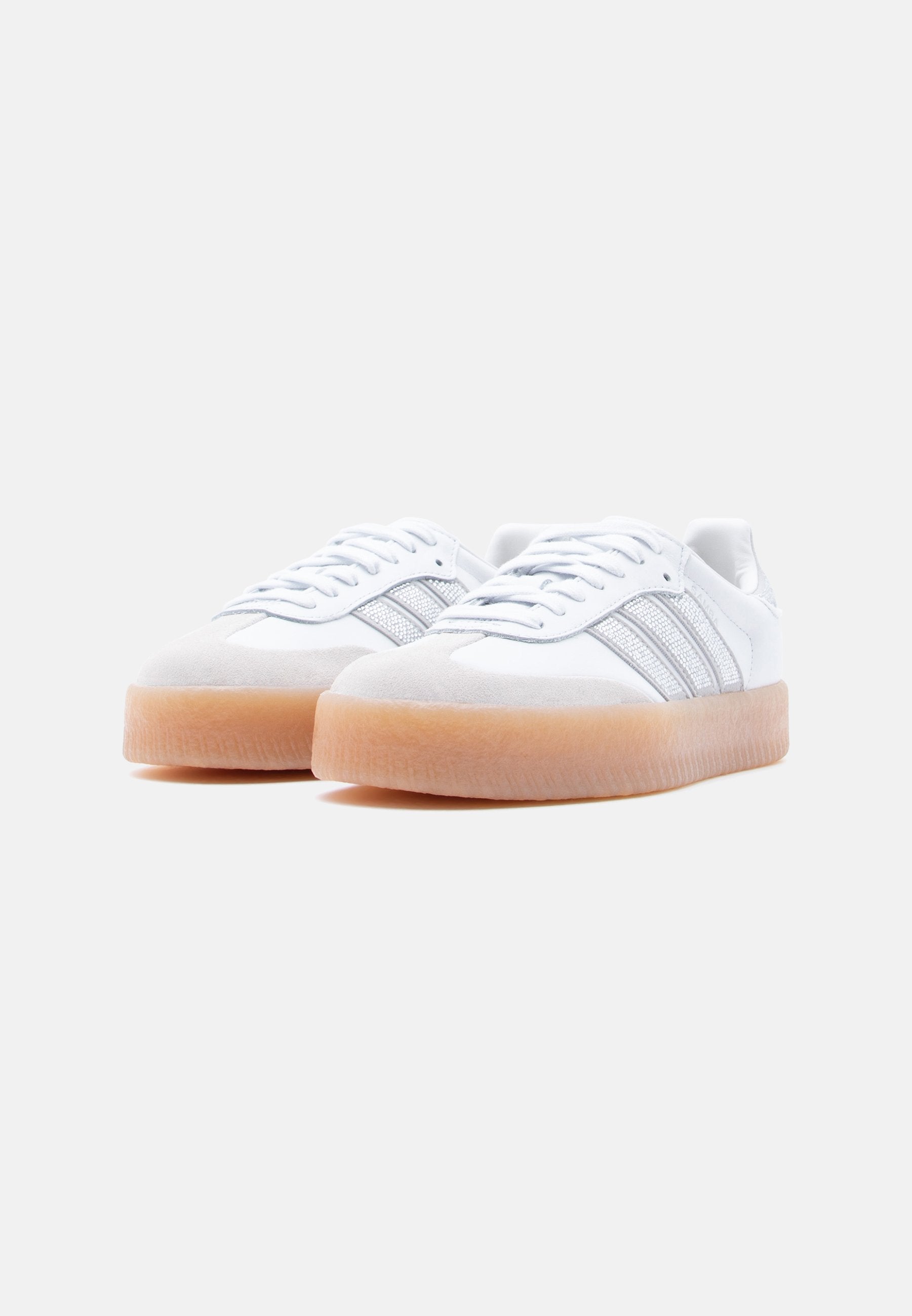 SAMBAE - Trainers - crystal white/silver-coloured metallic
