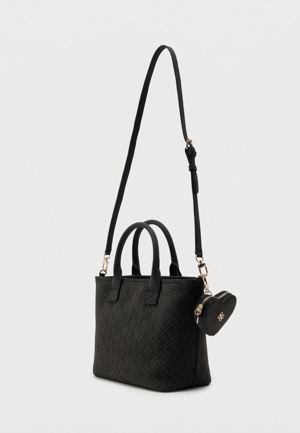 DEBOSSED TOTE BAG UNISEX - Handbag - jet black
