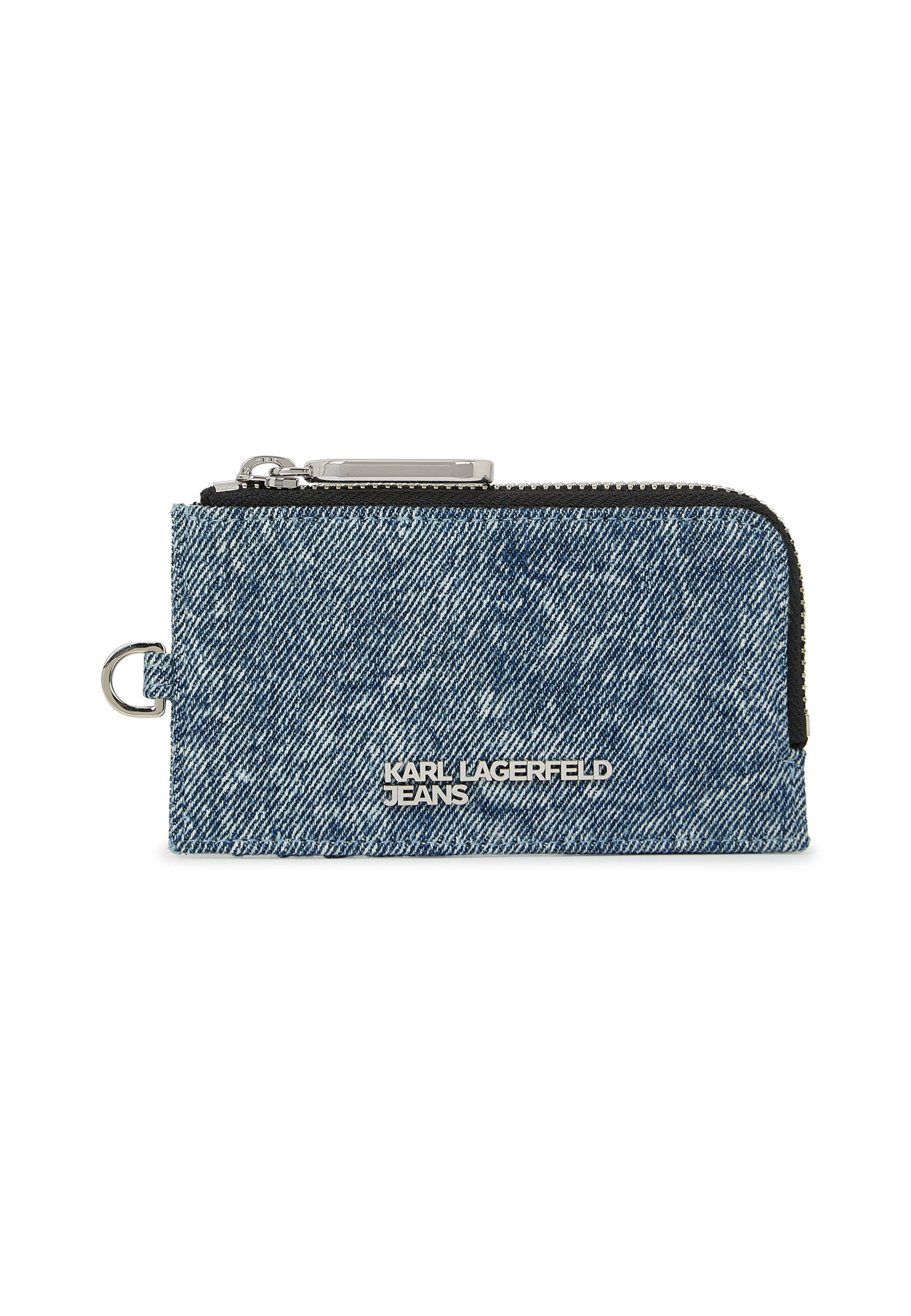 ZIPPED CARDHOLDER - Wallet - washed medium blue