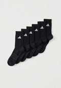 CUSHIONED CREW UNISEX 6 PACK - Sports socks - black/white
