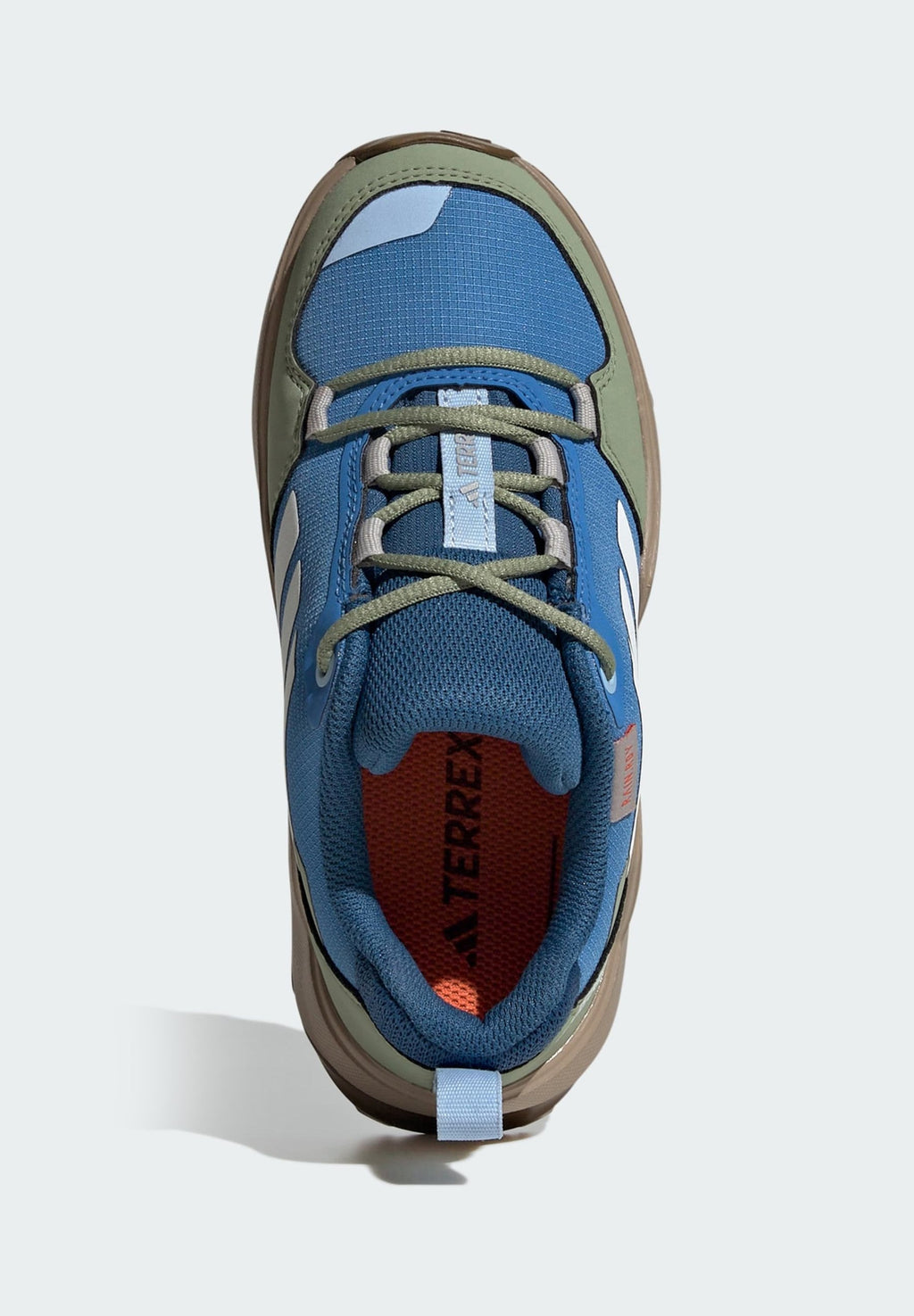 AX4R UNISEX - Hiking shoes - ray blue/off white/tent green