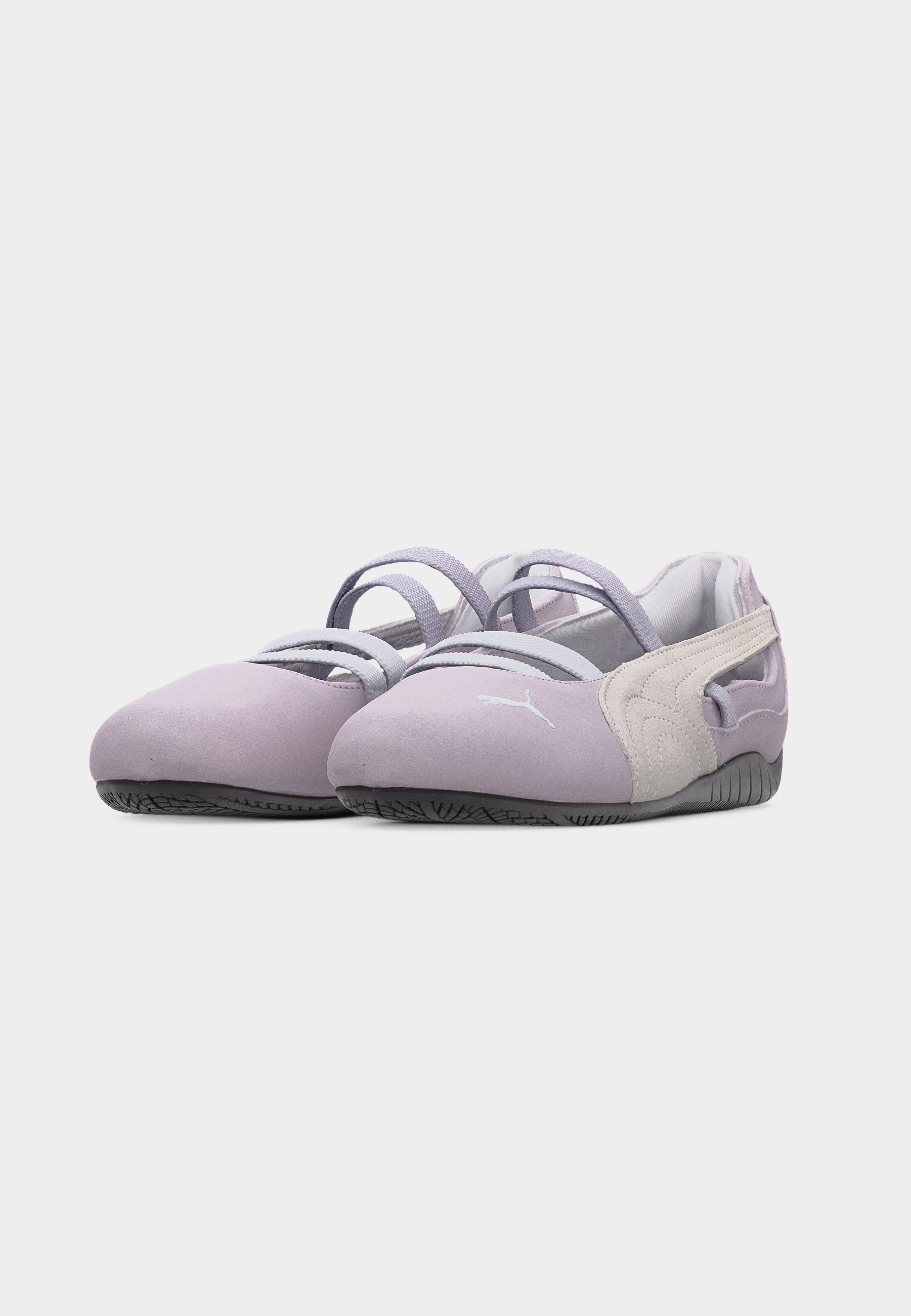 SPEEDCAT JR UNISEX - Ankle strap ballet pumps - lavender pop/white