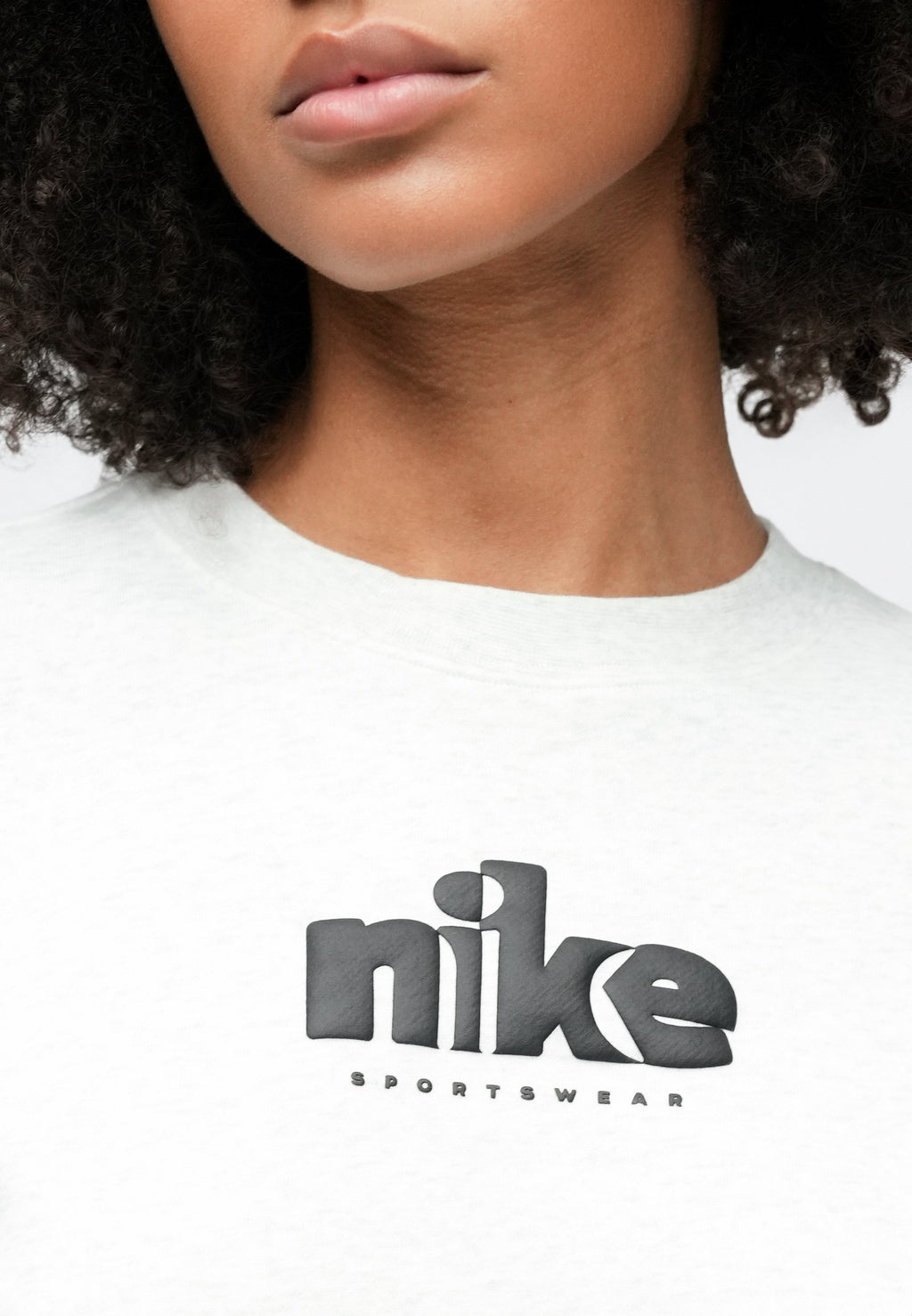 CLUB CREW - Sweatshirt - birch heather/black