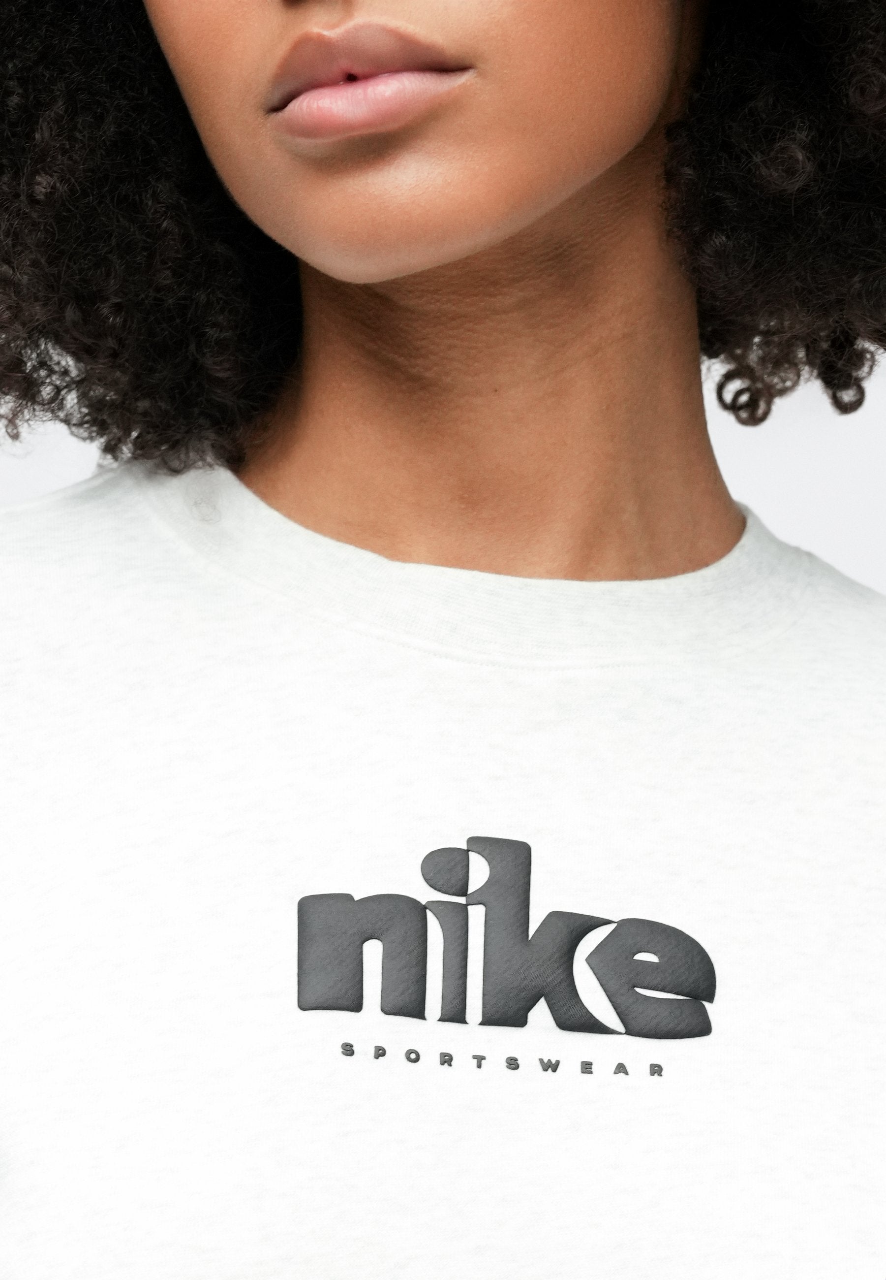 CLUB CREW - Sweatshirt - birch heather/black
