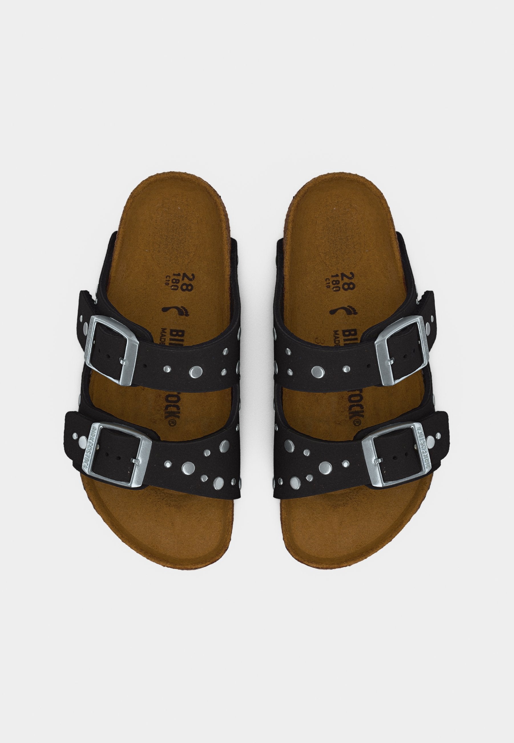 ARIZONA RIVETS KIDS NARROW - Sandals - black