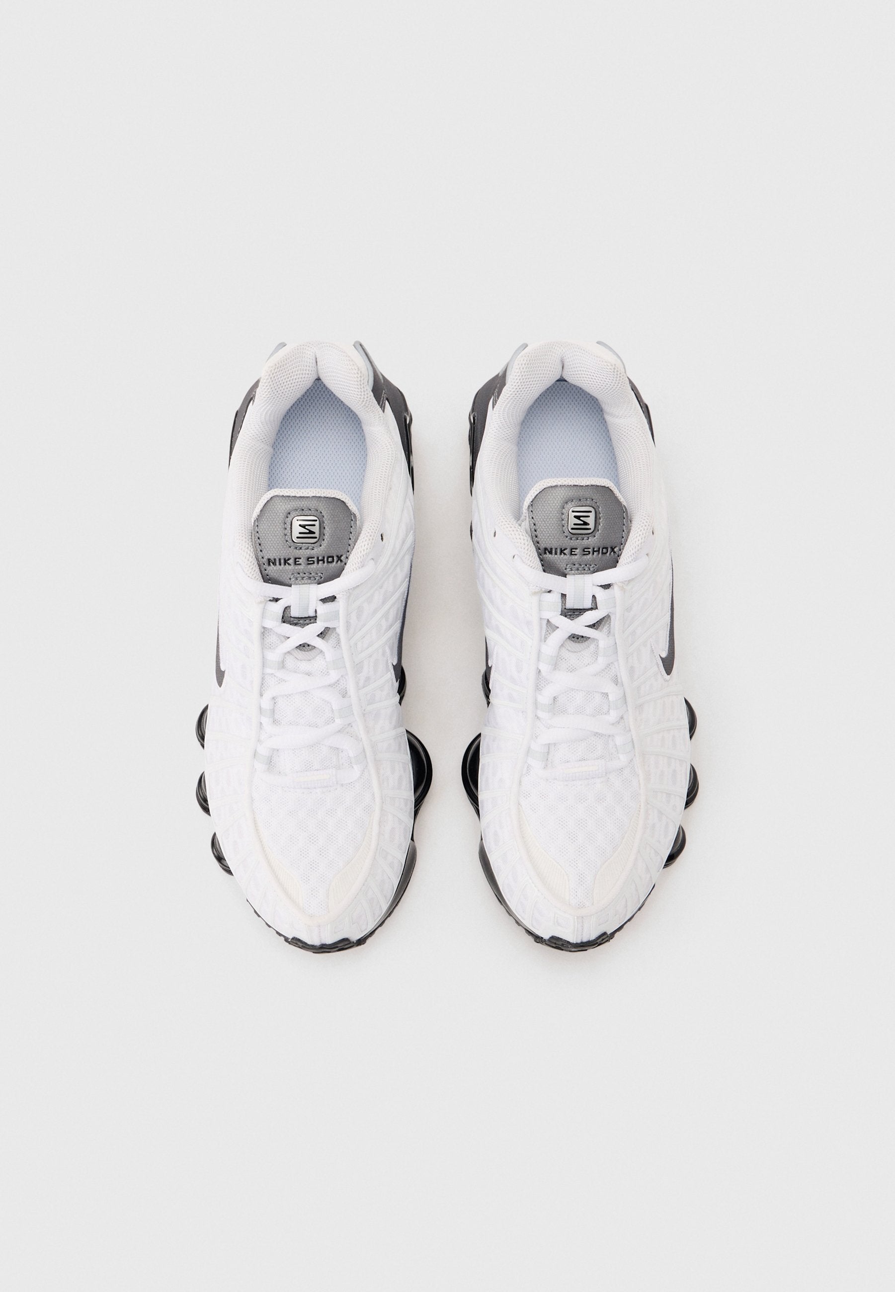 SHOX UNISEX - Trainers - white/cool grey/black/silver-coloured