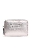 ESSENTIAL TEXTURED LOGO METALLIC WALLET - Wallet - silver-coloured