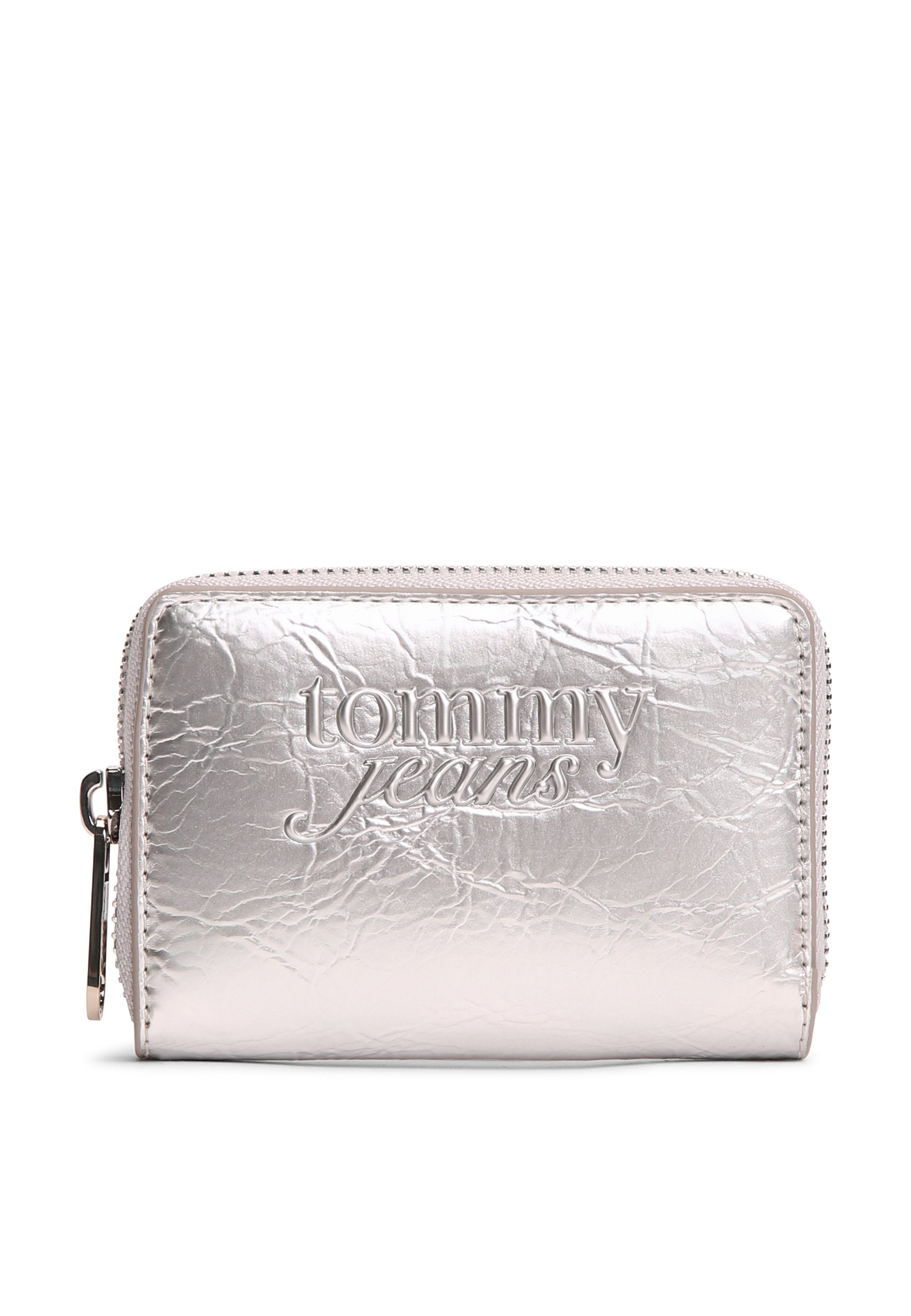 ESSENTIAL TEXTURED LOGO METALLIC WALLET - Wallet - silver-coloured