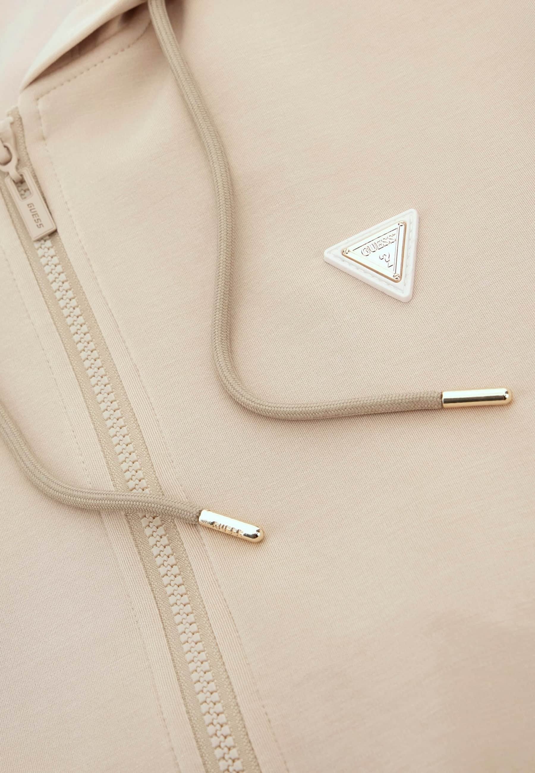 OLYMPE FULL ZIP HOODIE - Zip-up sweatshirt - beige