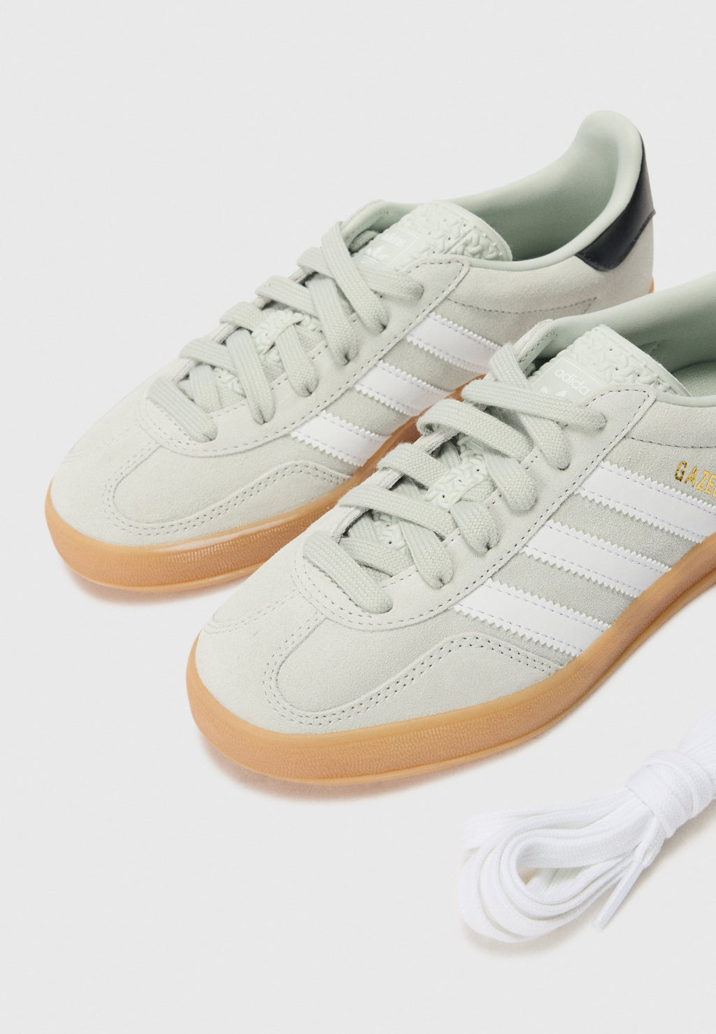 GAZELLE INDOOR J UNISEX - Trainers - silver-coloured/black/white