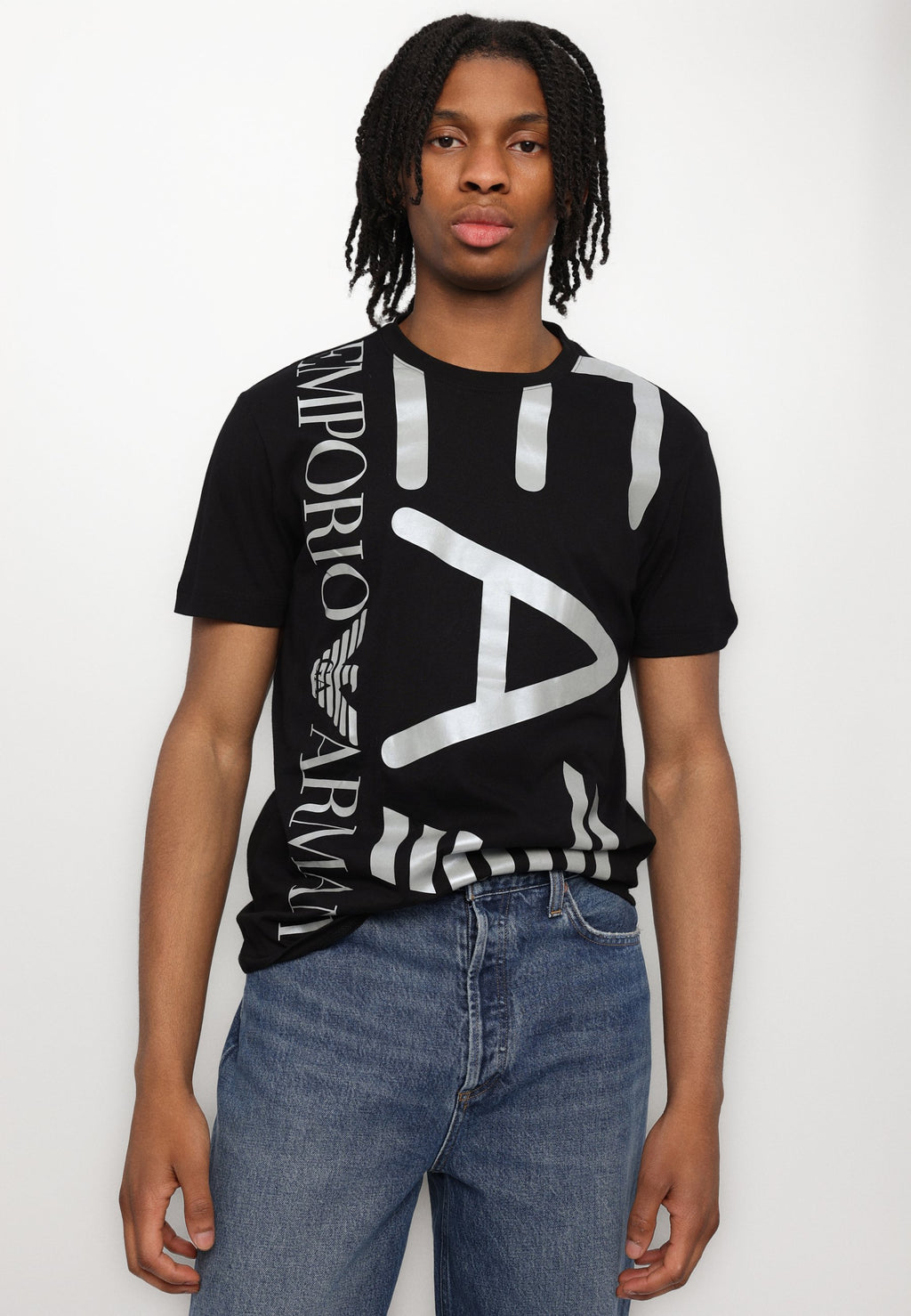 T-SHIRT SÉRIE LOGO TRAIN UNISEXE - T-shirt imprimé - black/silver