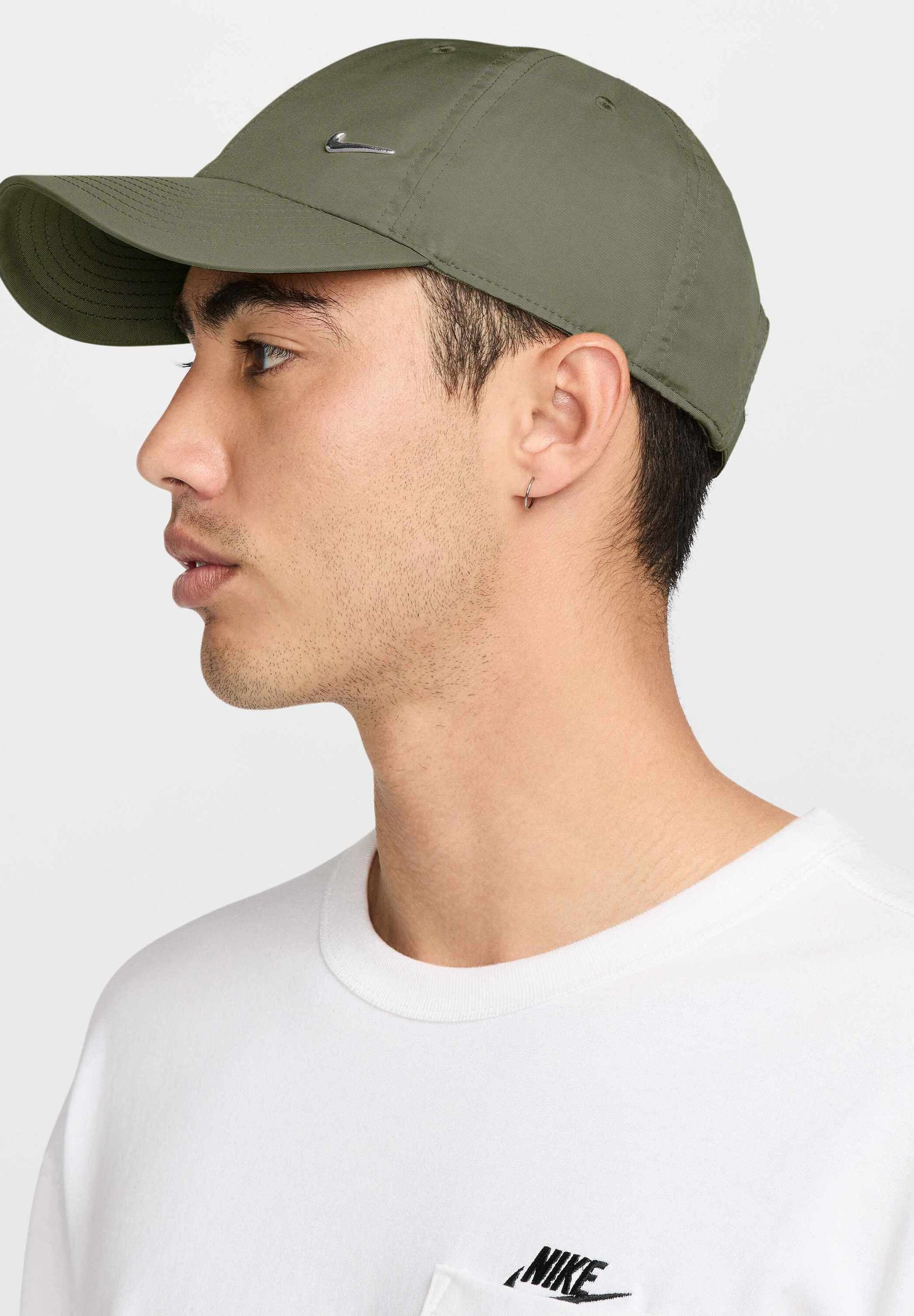 CLUB UNISEX - Casquette - olive moyenne argent métallisé