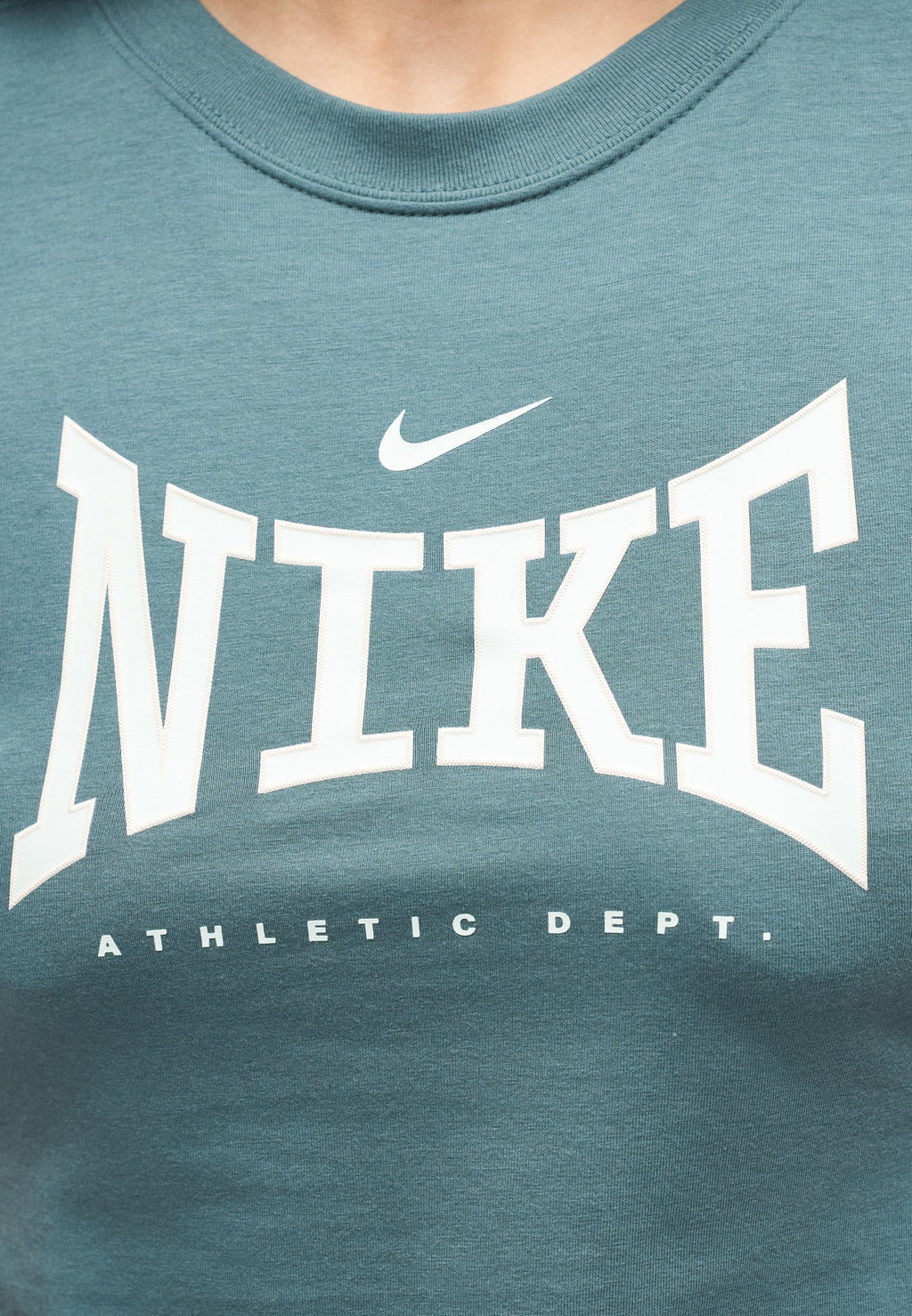 CROP LEAGUE TEE - Print T-shirt - mineral slate
