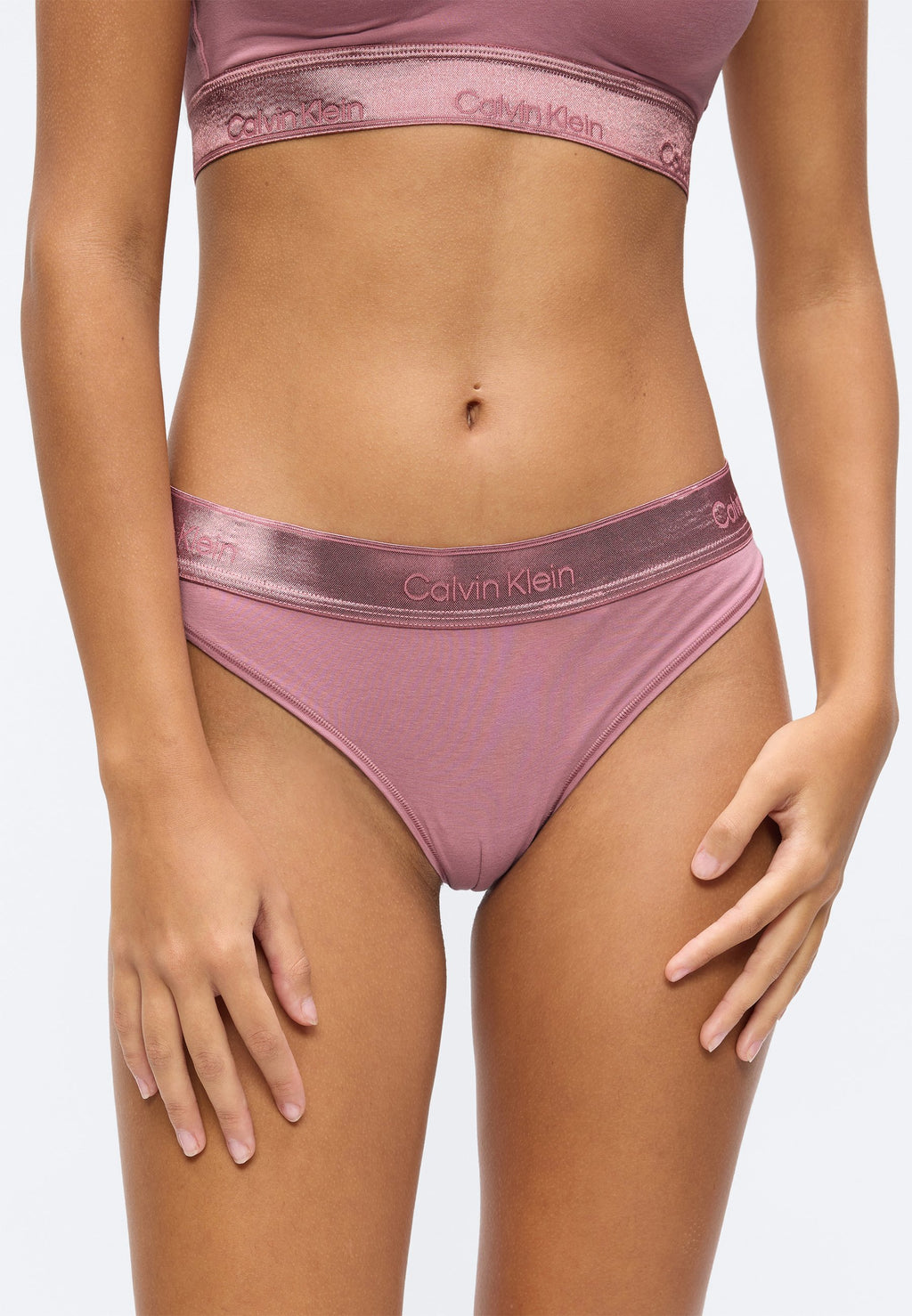 THONG ICON COTTON MODAL - Tanga - açık eflatun