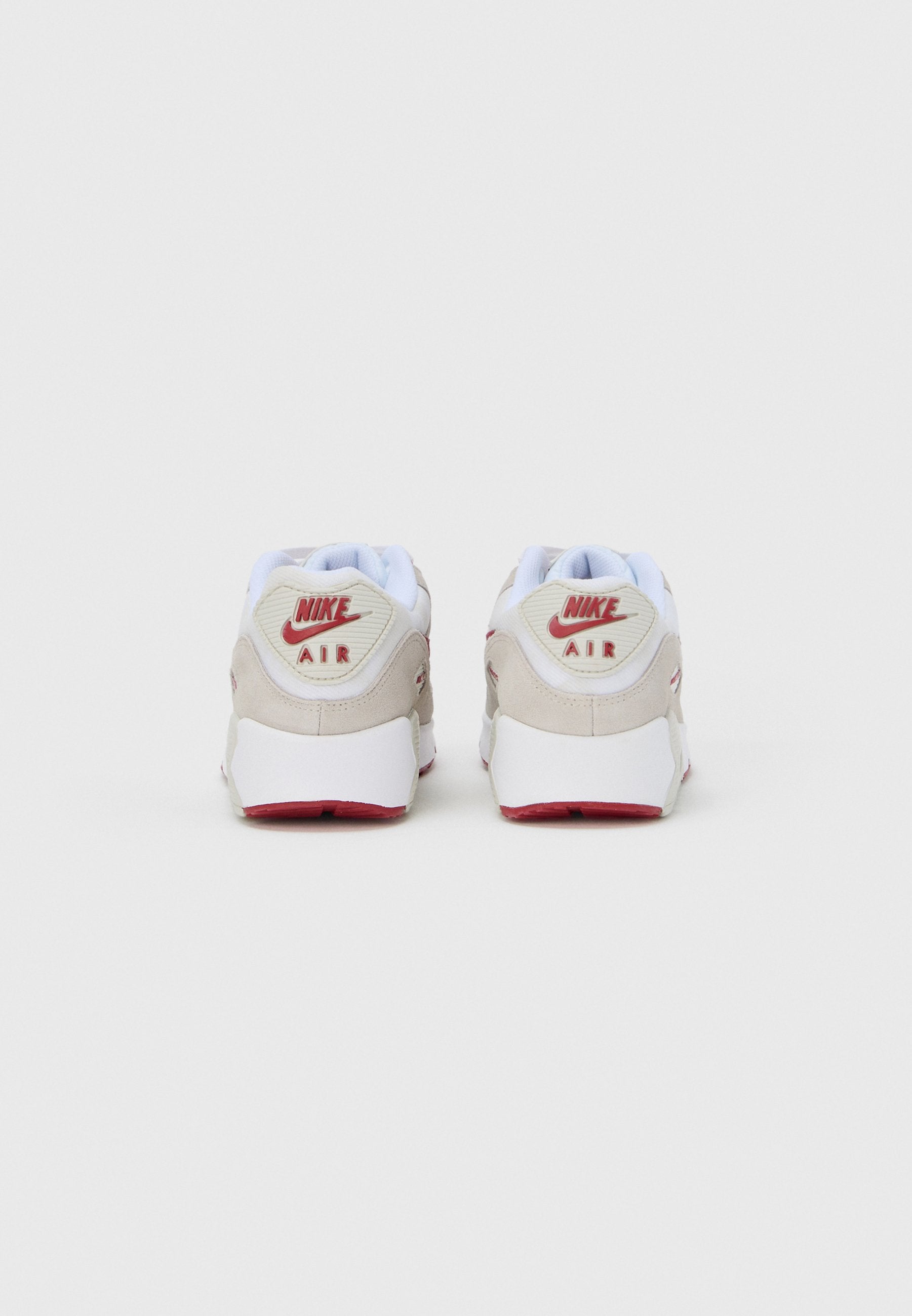AIR MAX 90 UNISEX - Trainers - white/team crimson/light bone/summit white