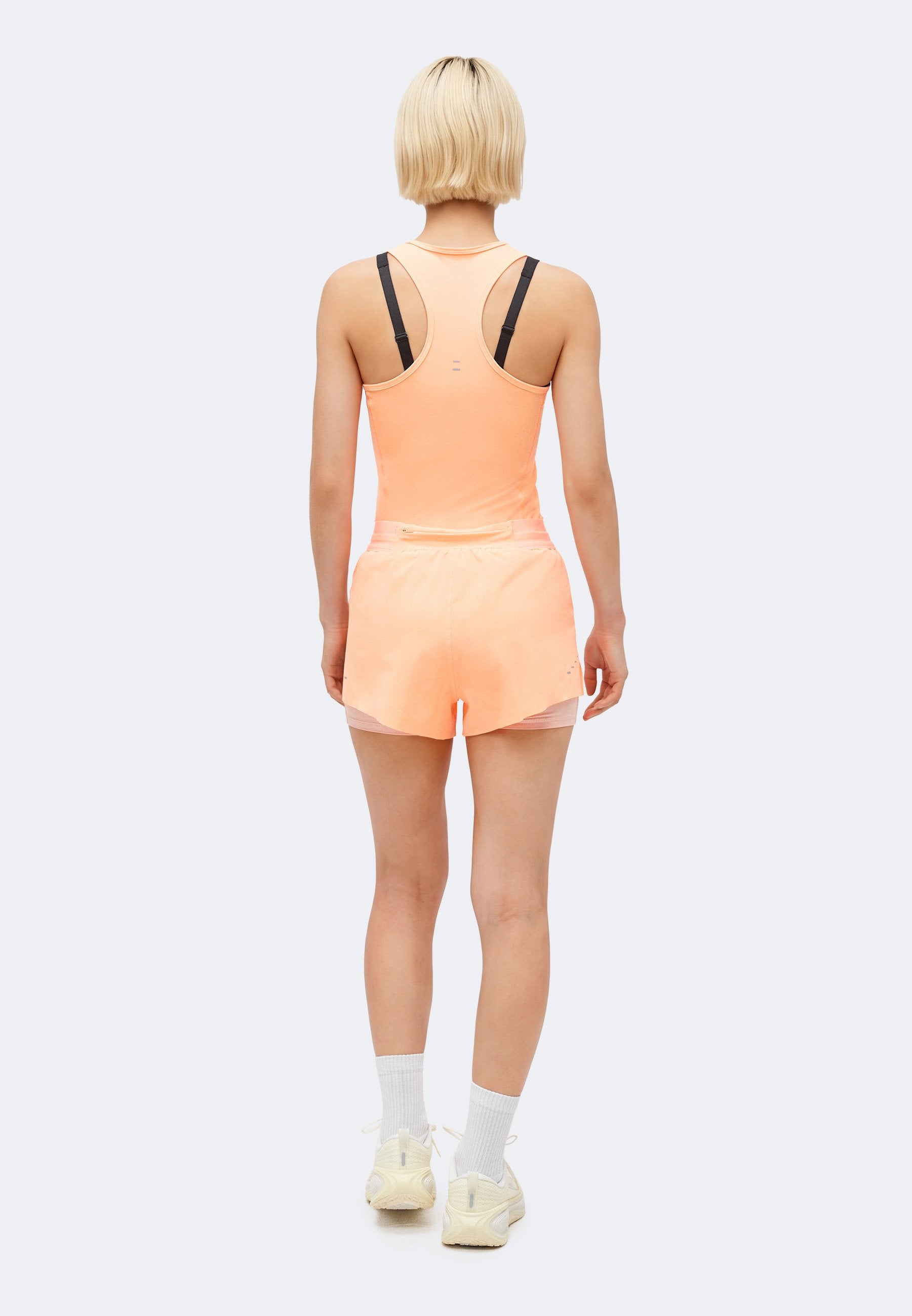 SWIFT - 2-in-1 shorts - orange pulse/arctic orange