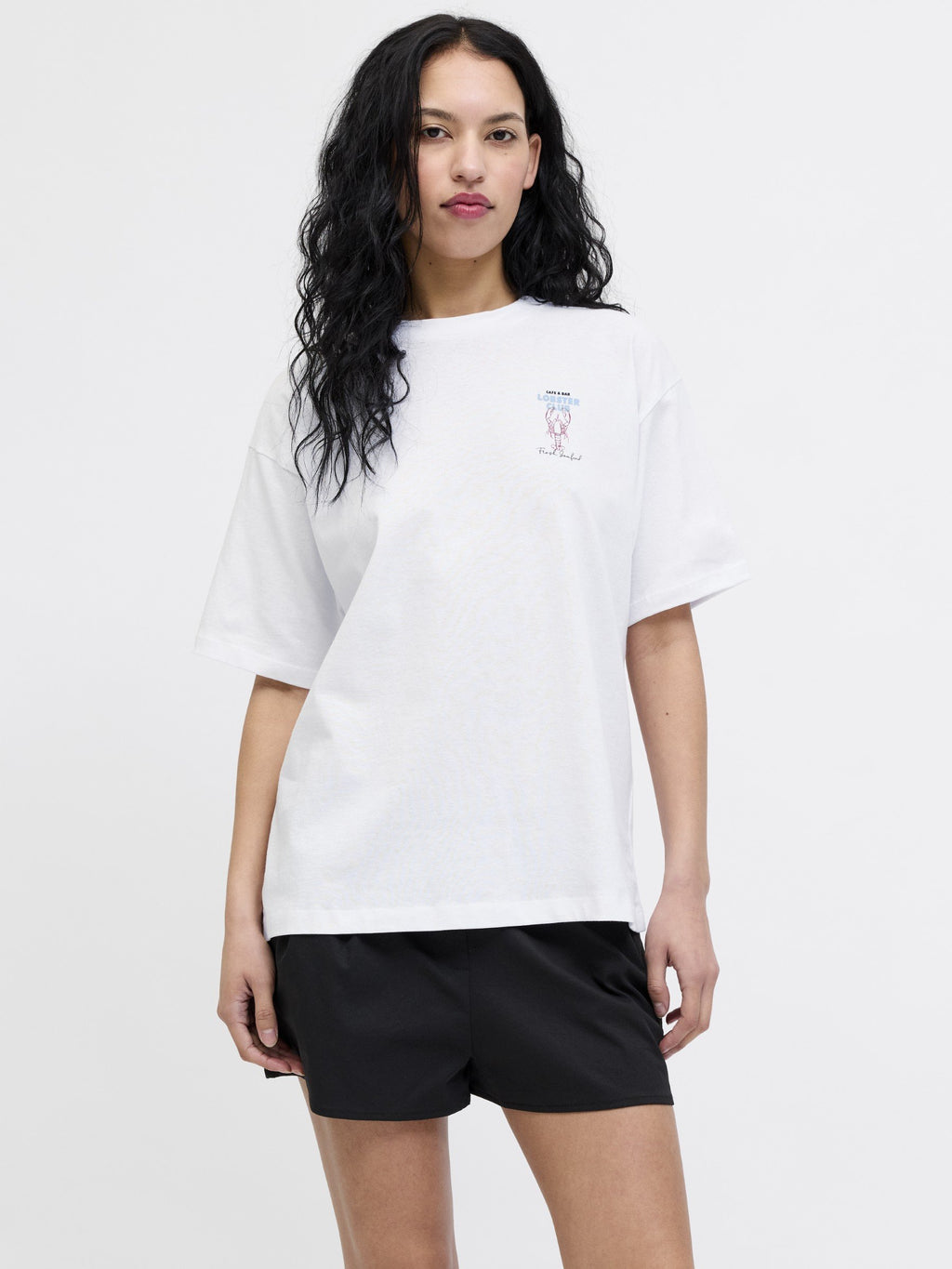 JXMILLOW LOOSE SS TEE JRS SP326 - Print T-shirt - bright white
