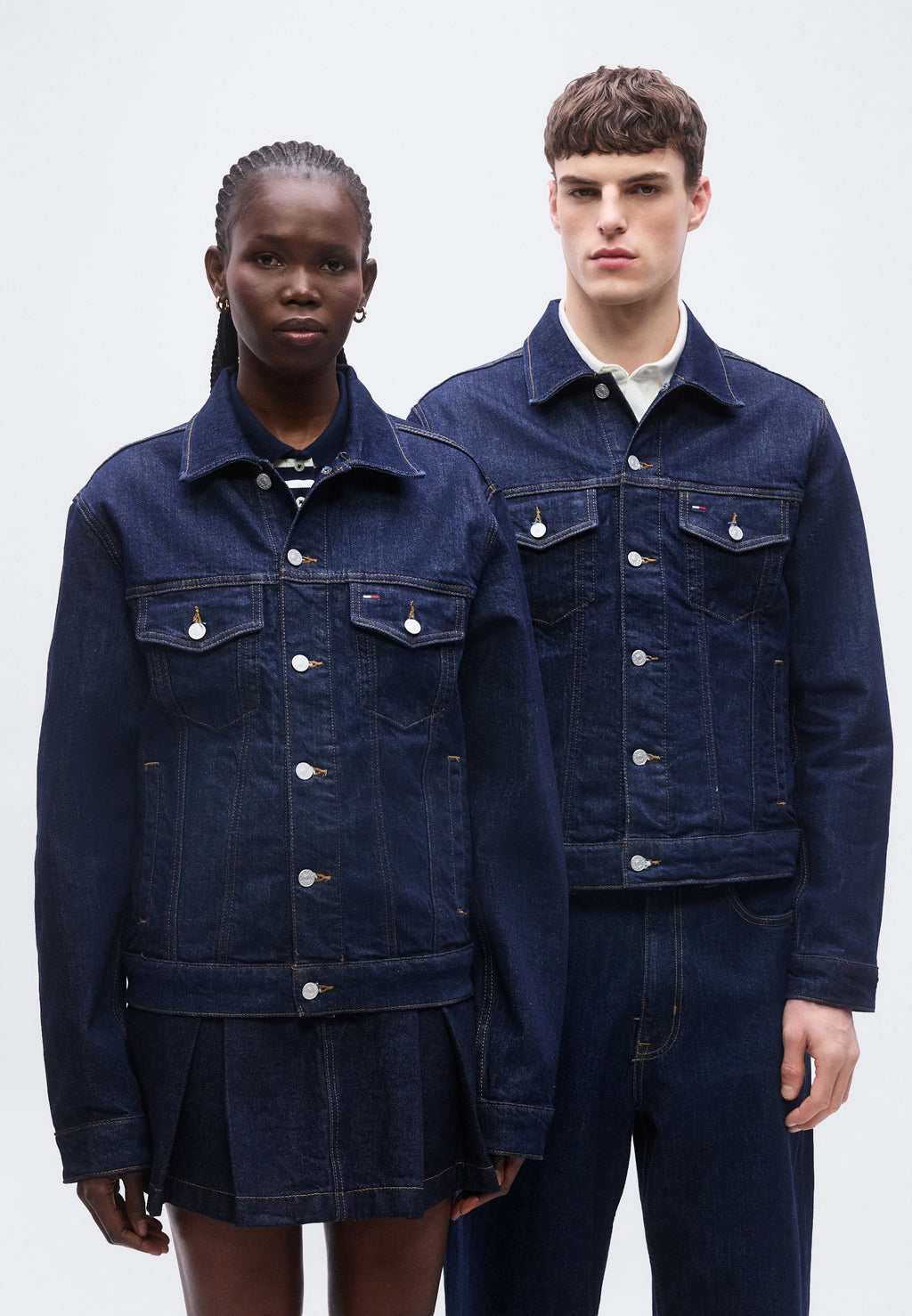 RYAN REGULAR DENIM TRUCKER JACKET - Veste en jean - denim foncé