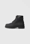 Lace-up ankle boots - black