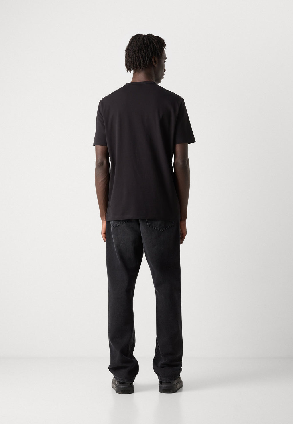 NAOLO 2 PACK - Basic T-shirt - black