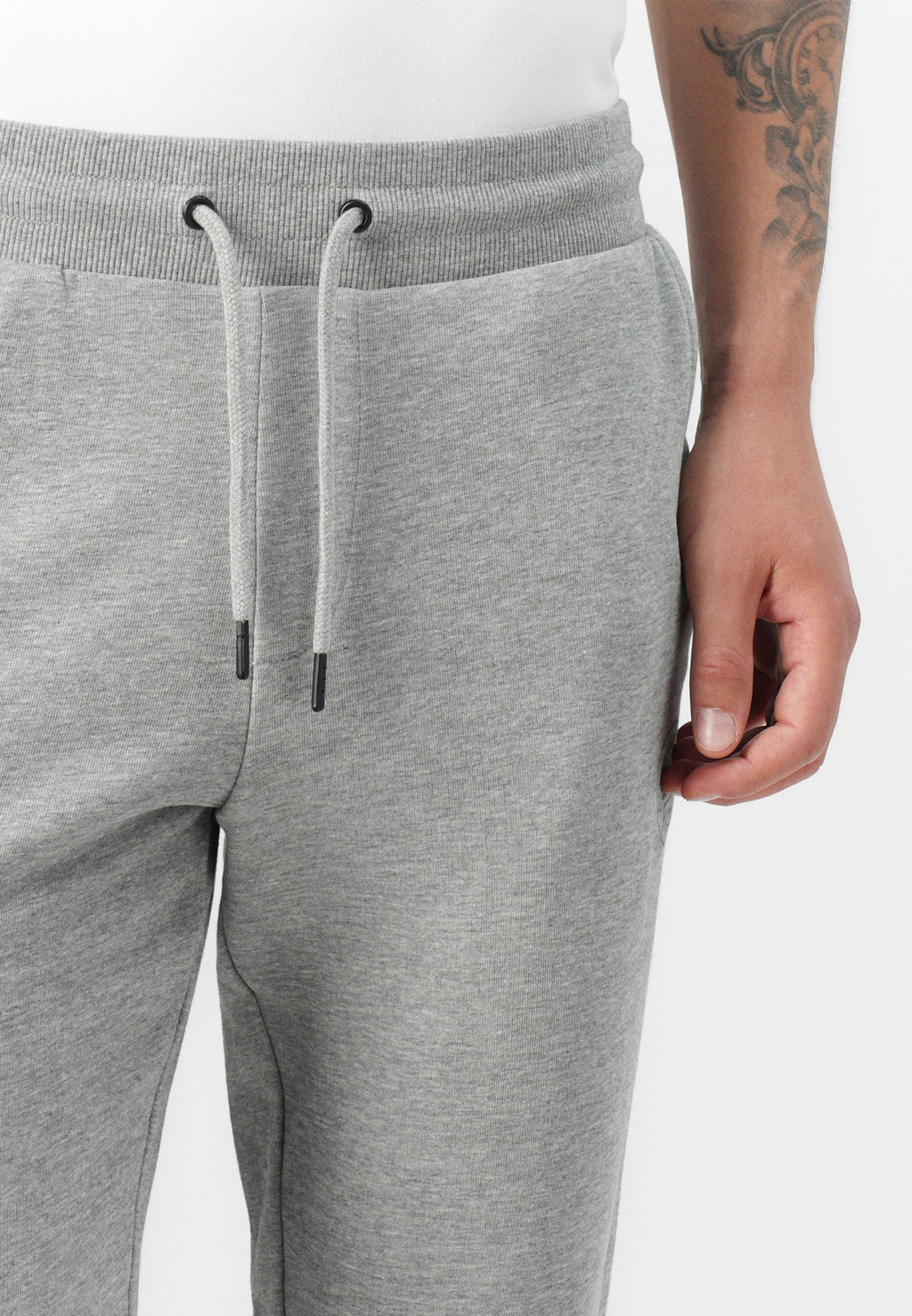JJIGORDON JJSHARK - Tracksuit bottoms - light grey melange
