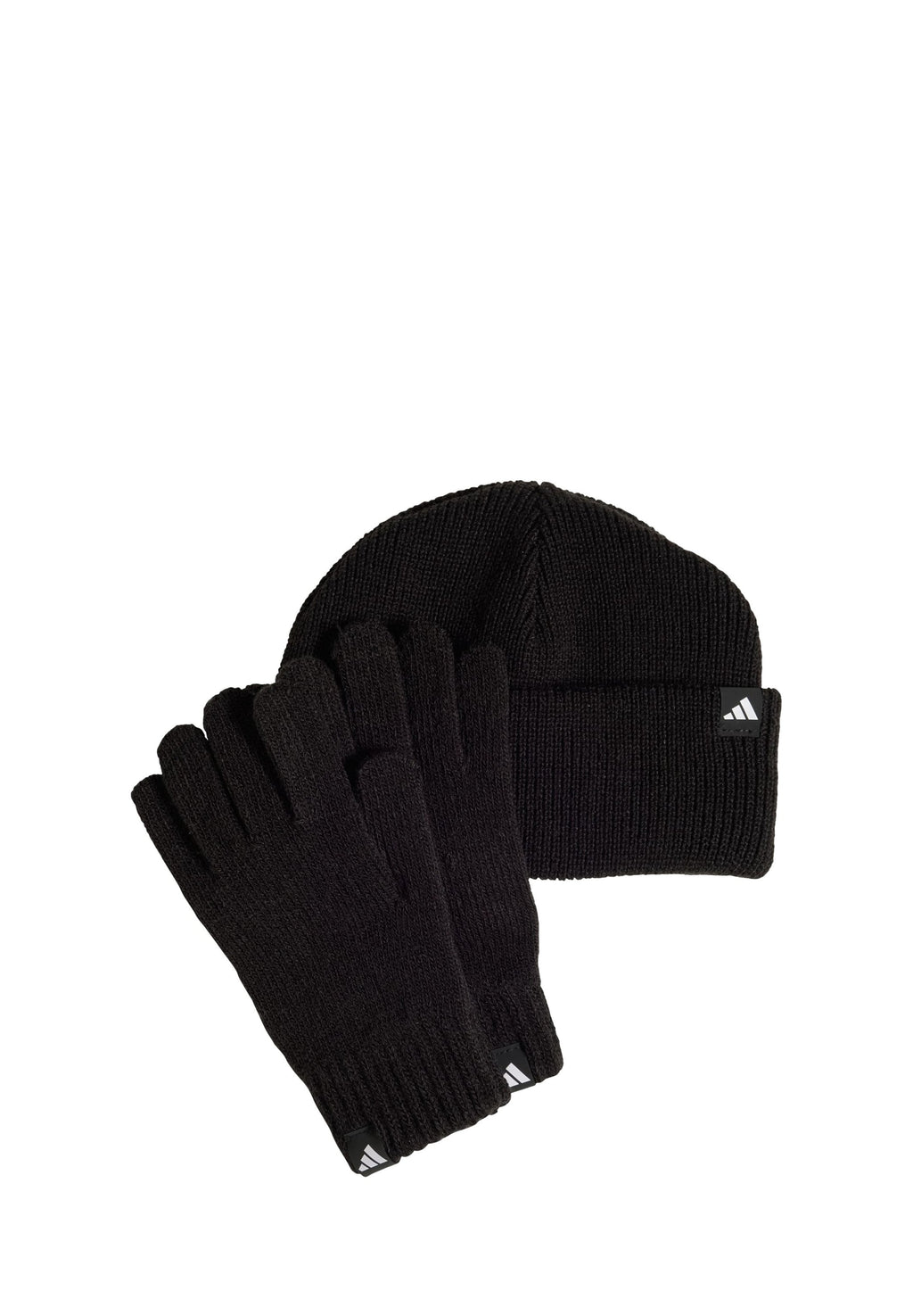 SET - Gloves - black/white